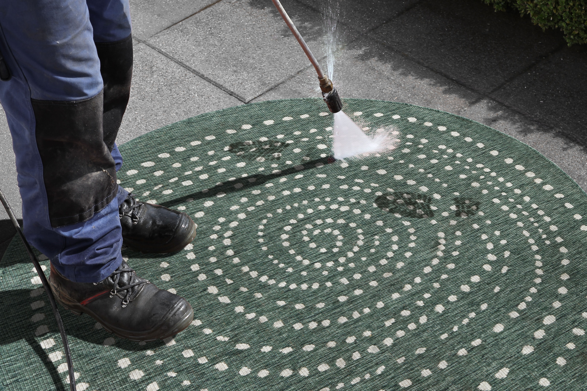 HANSE Home Teppich »Bali  Wendeteppich« rund 5 mm Höhe In-& Outdoor, Wetterfest, Balkon, Garten, Wohnzimmer, Wasserfest