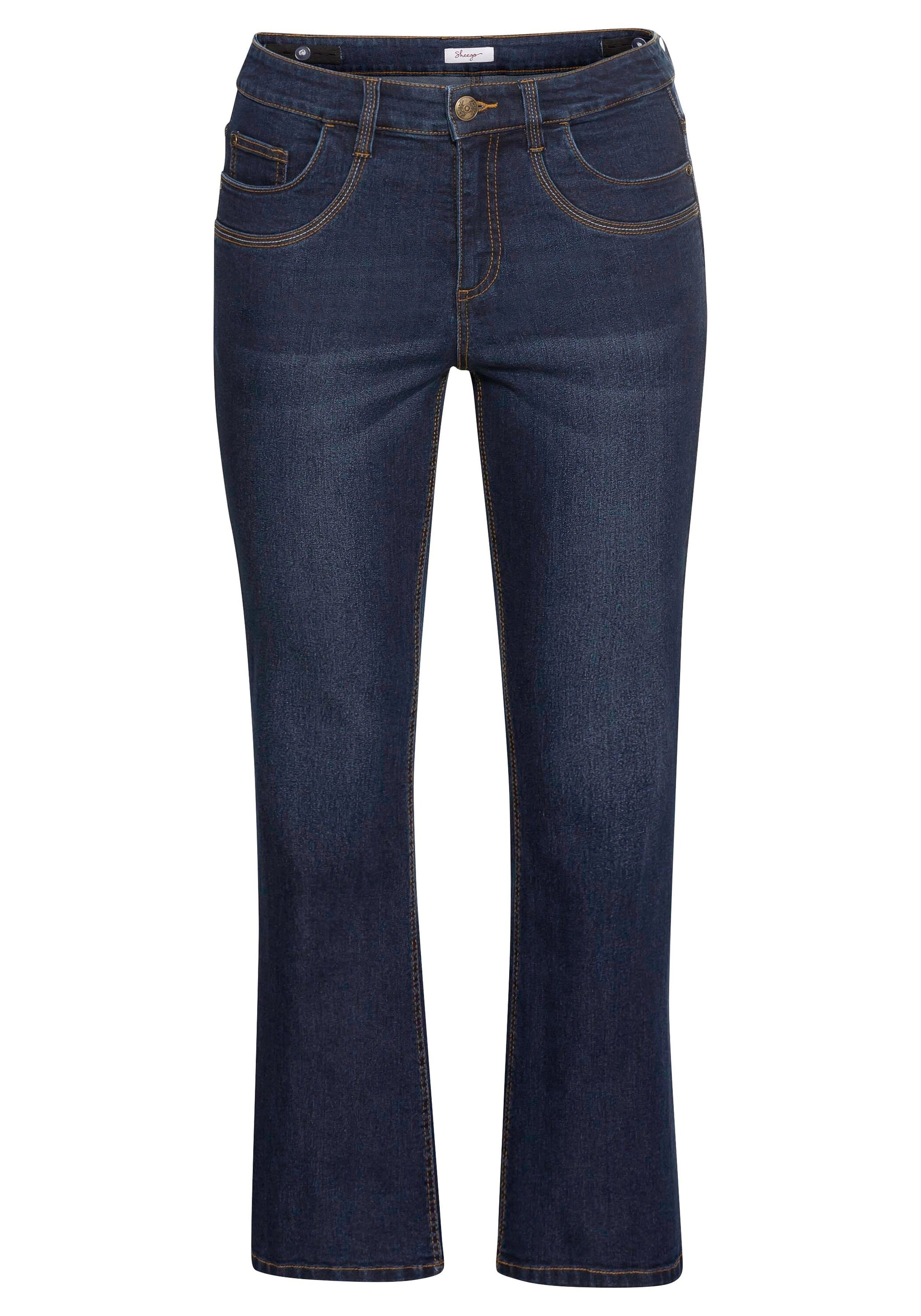 Sheego Bootcut-Jeans »Jeans mit verstellbarem Bund«