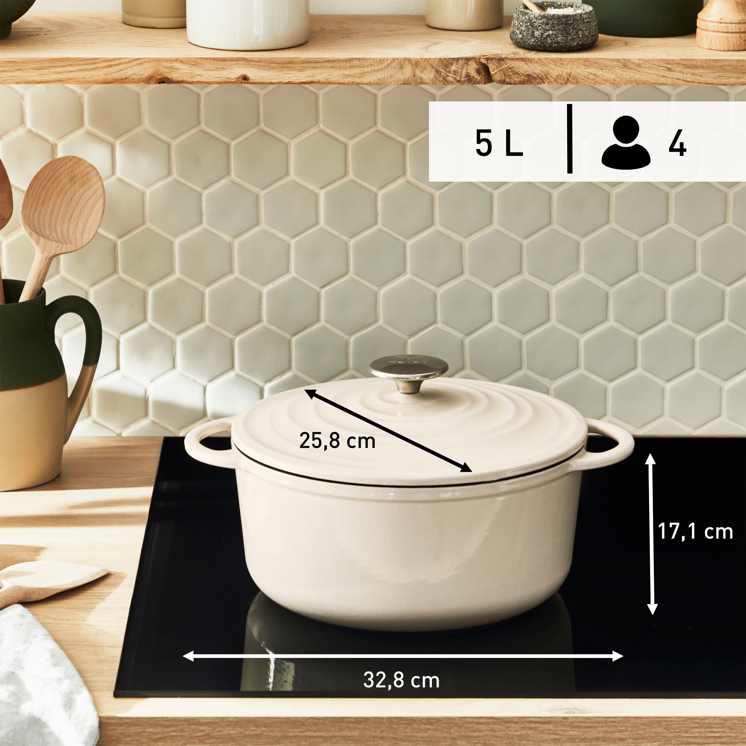 Tefal Kochtopf »LOV« 1 Stk. tlg. Gusseisen