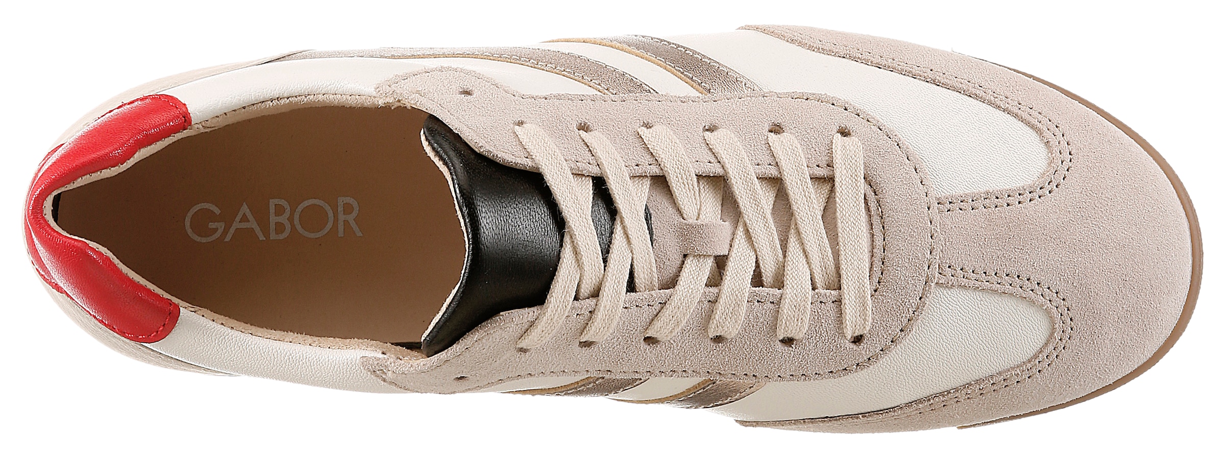 Gabor Keilsneaker  Freizeitschuh, Halbschuh, Schnürer im Retro Style