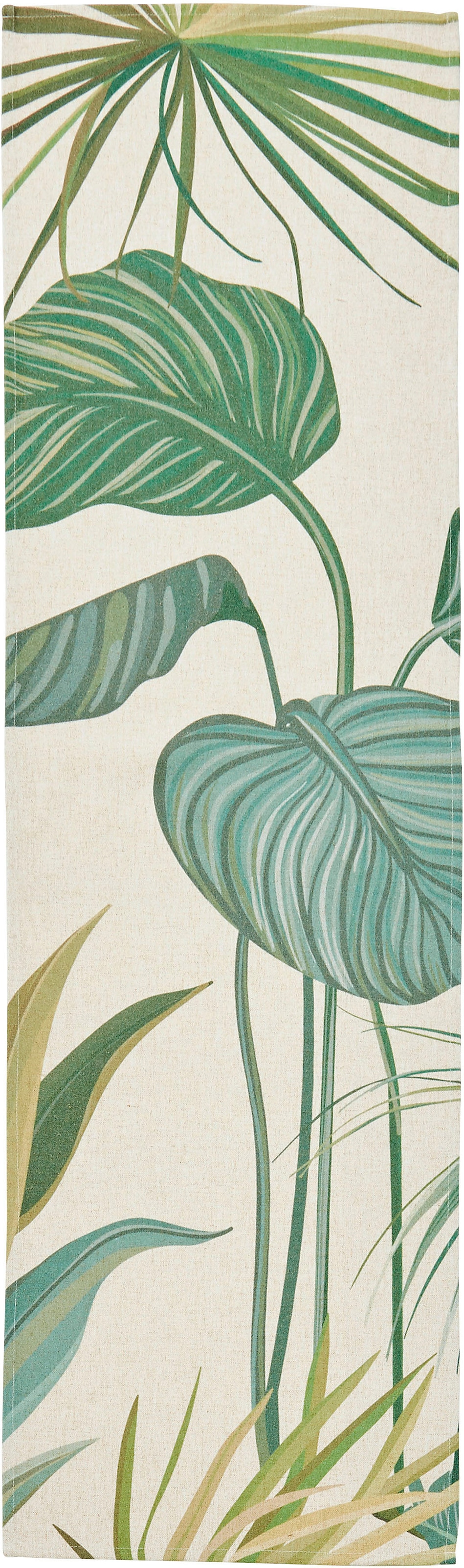 Blättermotiv«, cm Tischläufer Flowers, ca. »Tropical St.), done.® Digitaldruck, (1 mit Maße 40x150