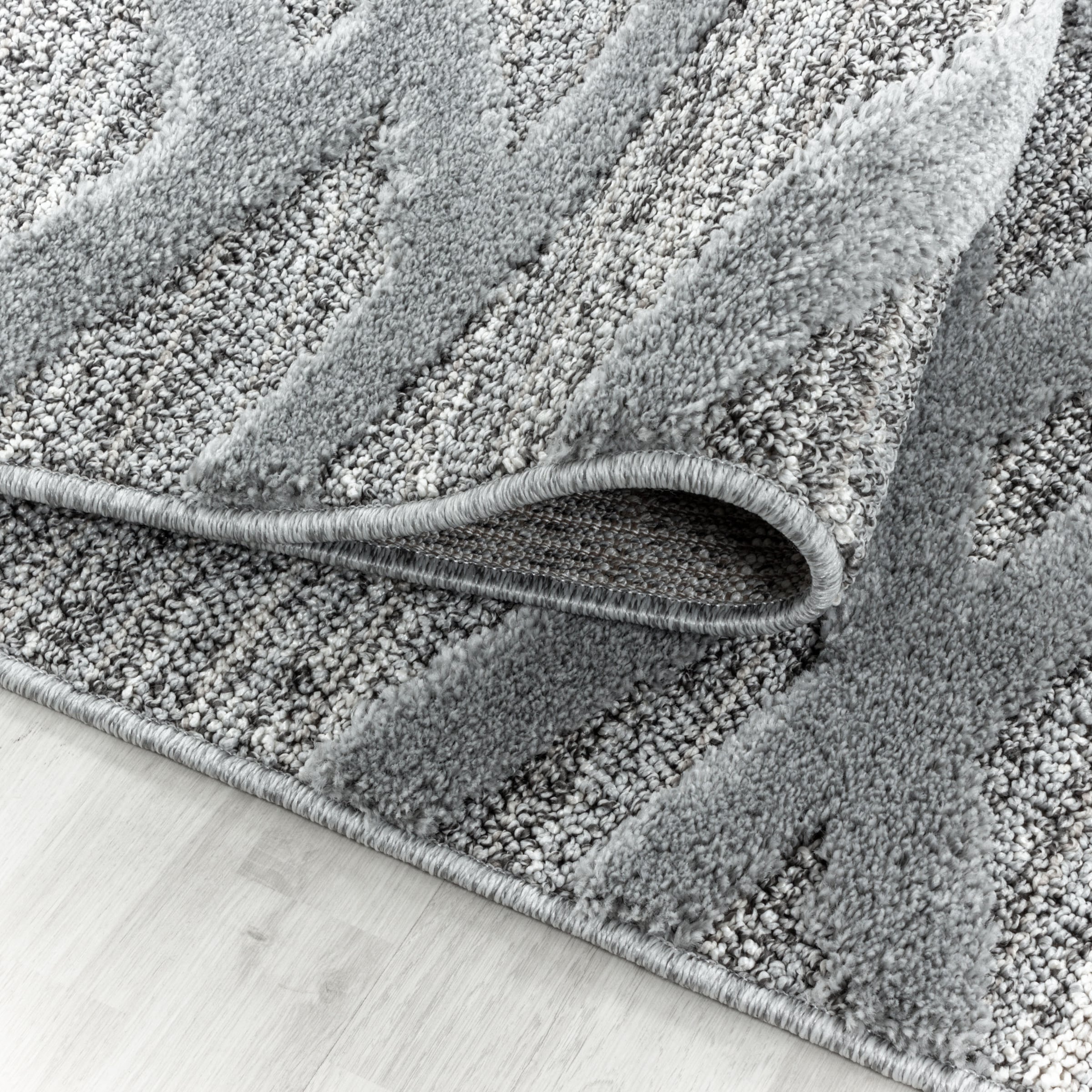Ayyildiz Teppiche Teppich »PISA 4706«, rund, 20 mm Höhe, auch rechteckig, Hoch Tief Struktur, Wohnzimmer, Schlafzimmer
