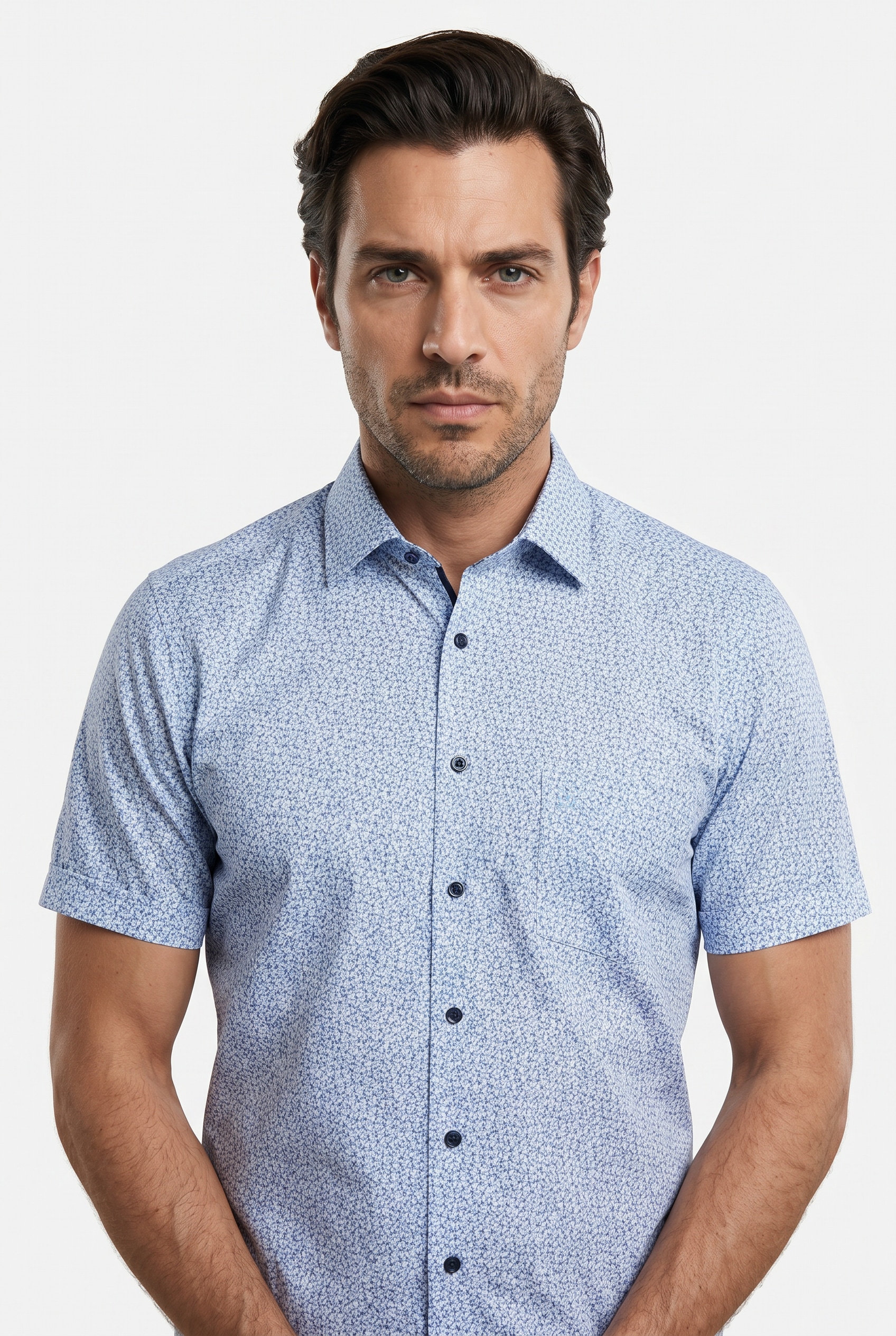 OLYMP Kurzarmhemd »Luxor« Businesshemd, modern fit, New Kentkragen