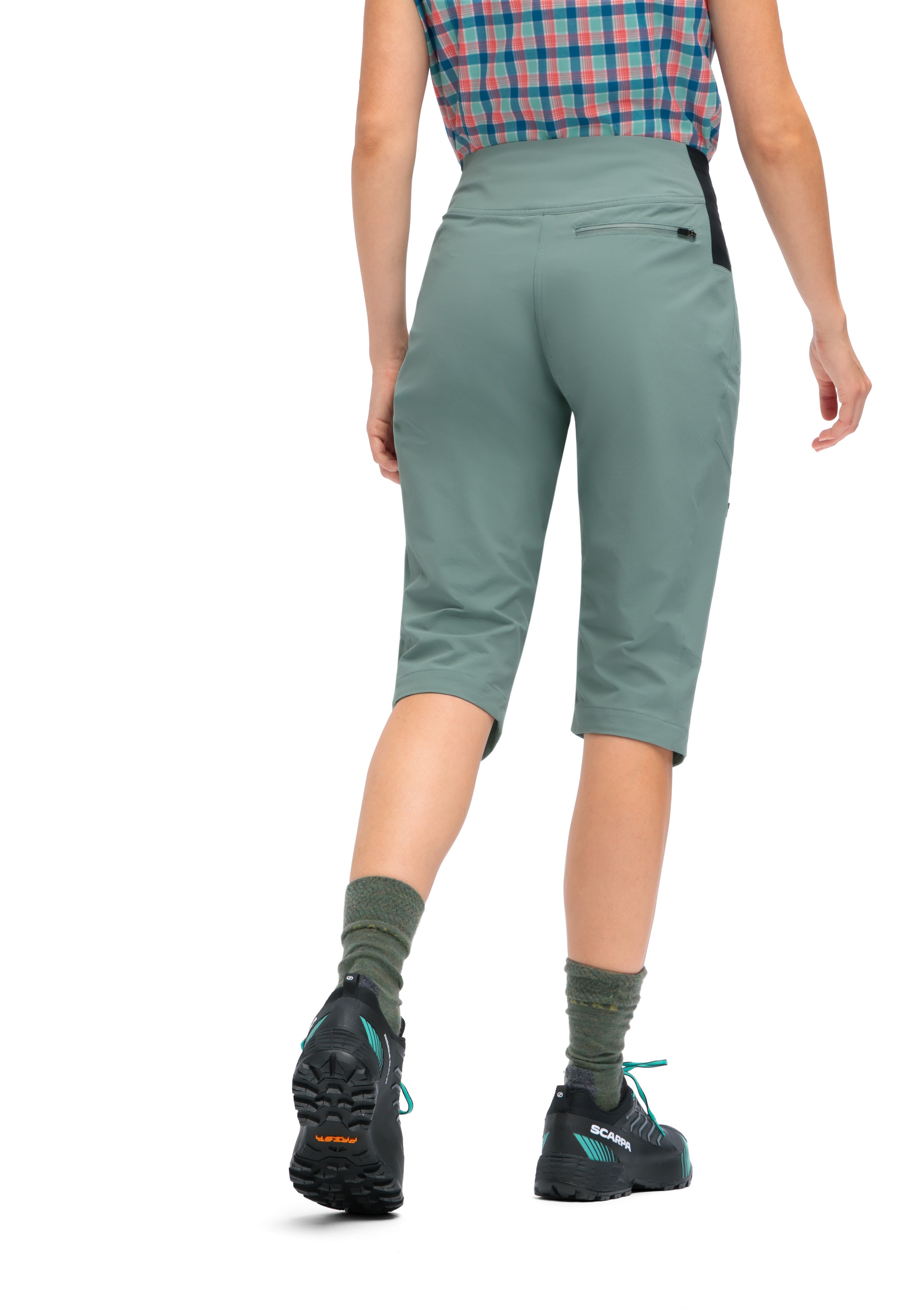 Maier Sports Outdoorhose »Inara slim Capri Vario«, Damen Wanderhose, elastische Funktionshose mit 4 Taschen, Slim Fit