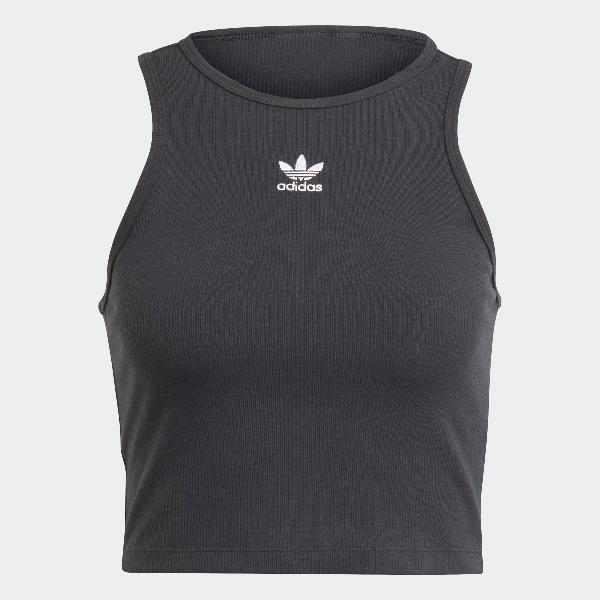 adidas Originals Tanktop »RIB TANK« eng anliegender Rippstrick, mit Rundhalsausschnitt, sportlicher Stil