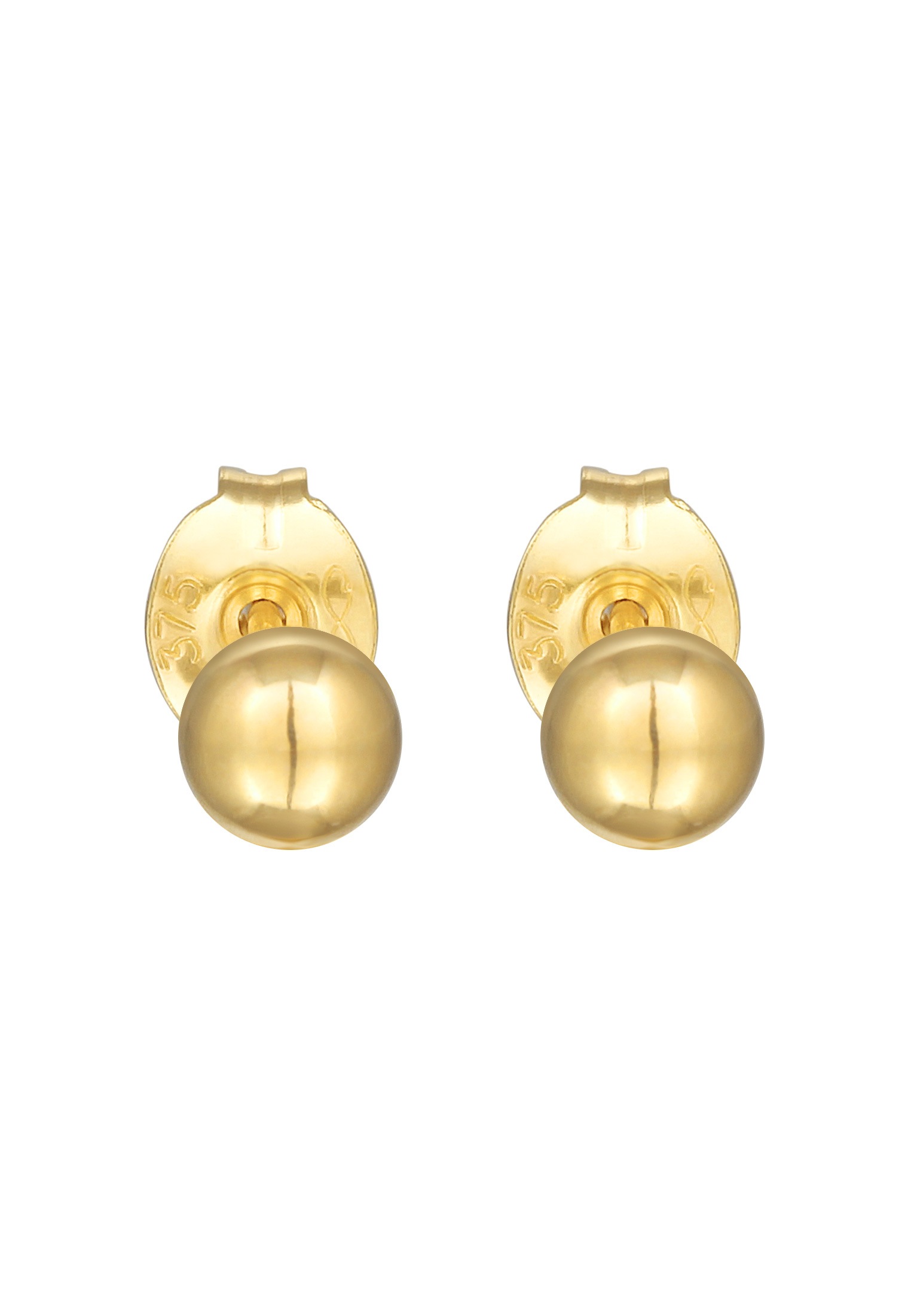 Elli Premium Paar Ohrstecker »Ohrringe Ohrstecker Kugel Ball 375er Gelbgold«