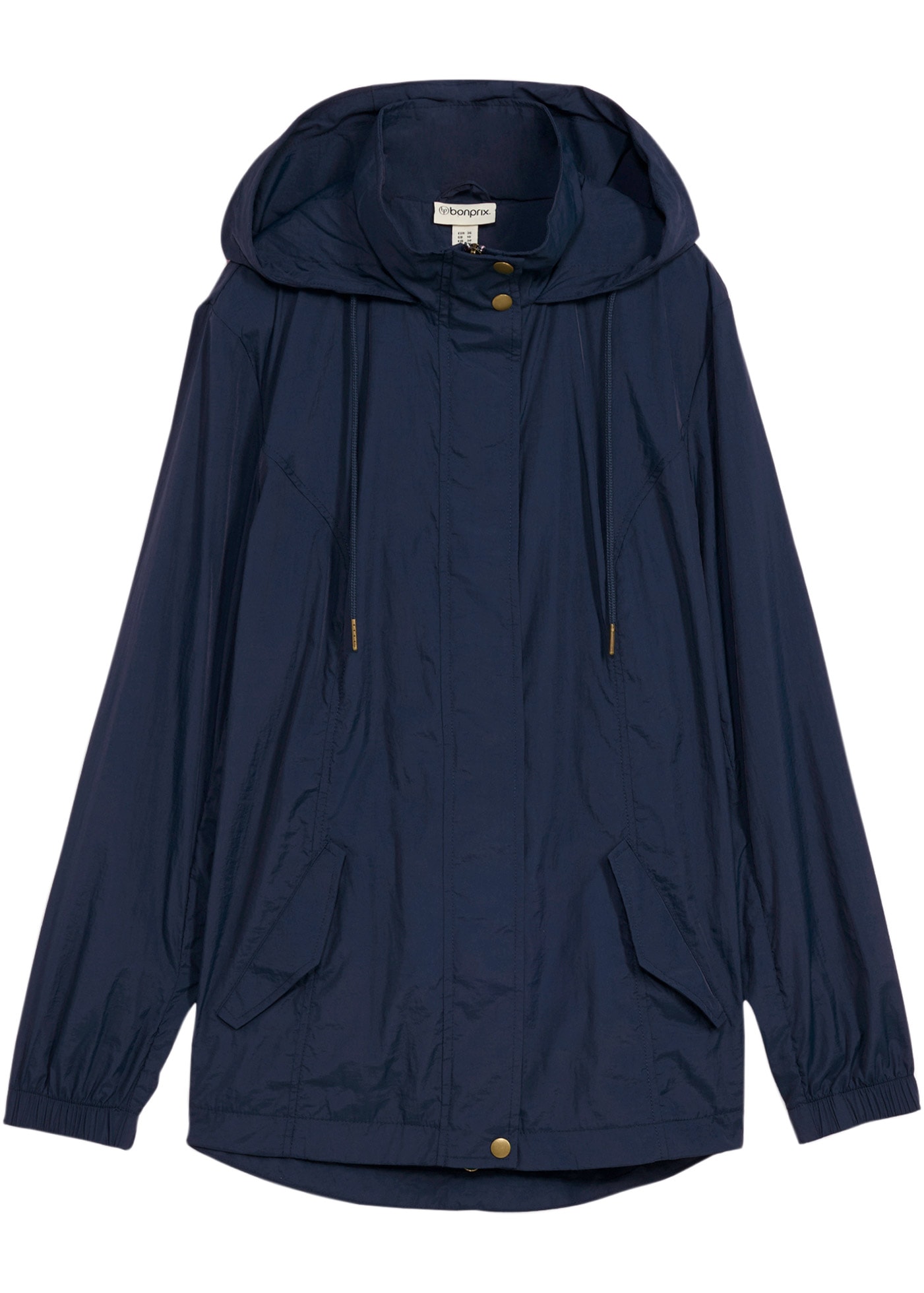 bonprix Allwetterjacke mit Kapuze sportlicher Stil, leichter Parka mit Kapuze, mit seitlichen Taschen