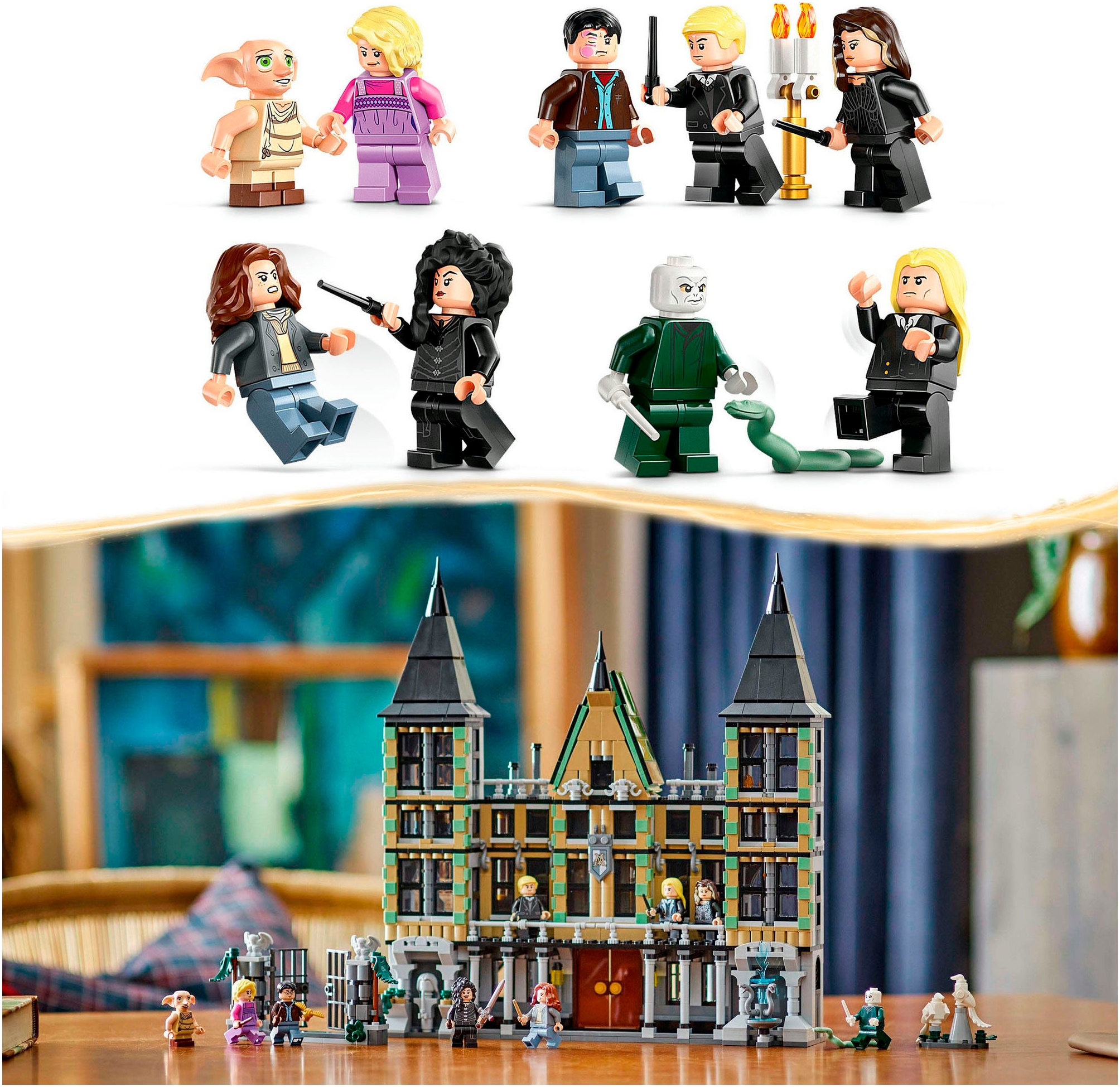 LEGO® Konstruktionsspielsteine »Landsitz der Familie Malfoy (76453), LEGO Harry Potter™«, (1601 St.), Made in Europe