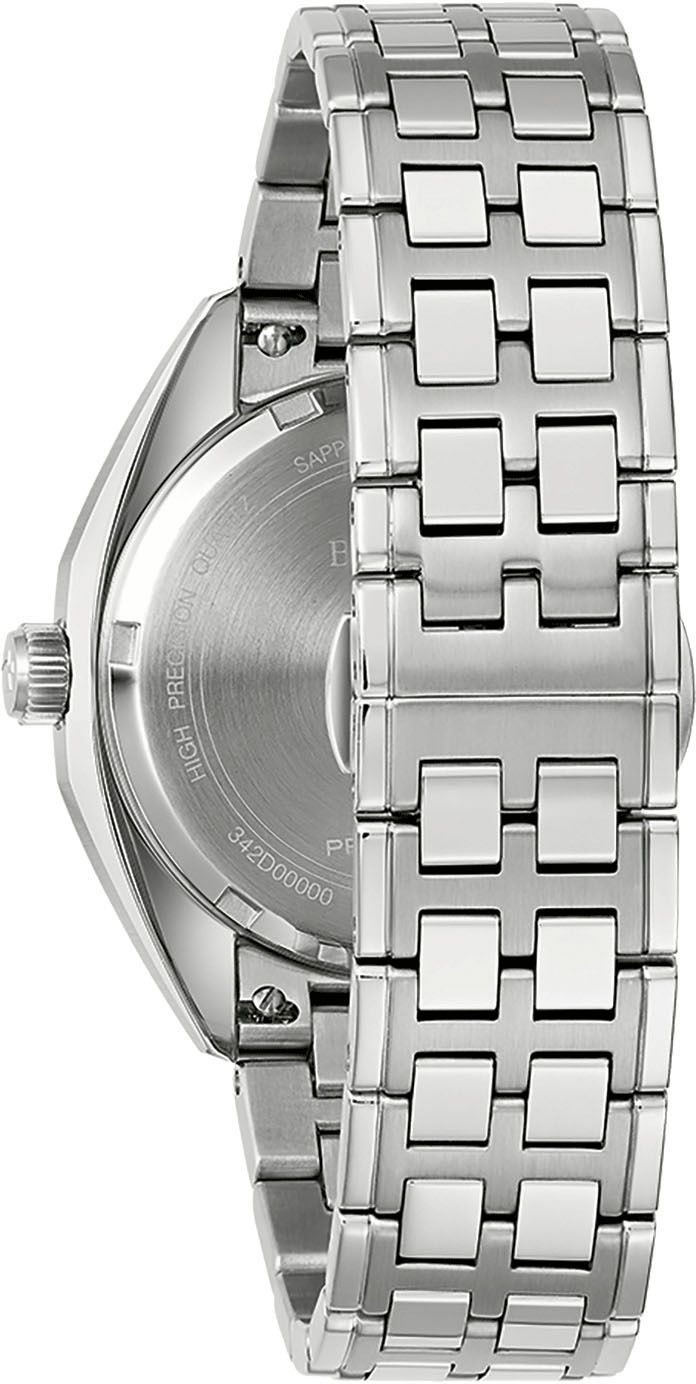Bulova Quarzuhr »Jet Star«, Armbanduhr, Herrenuhr, Damenuhr, Edelstahlarmband, Saphirglas