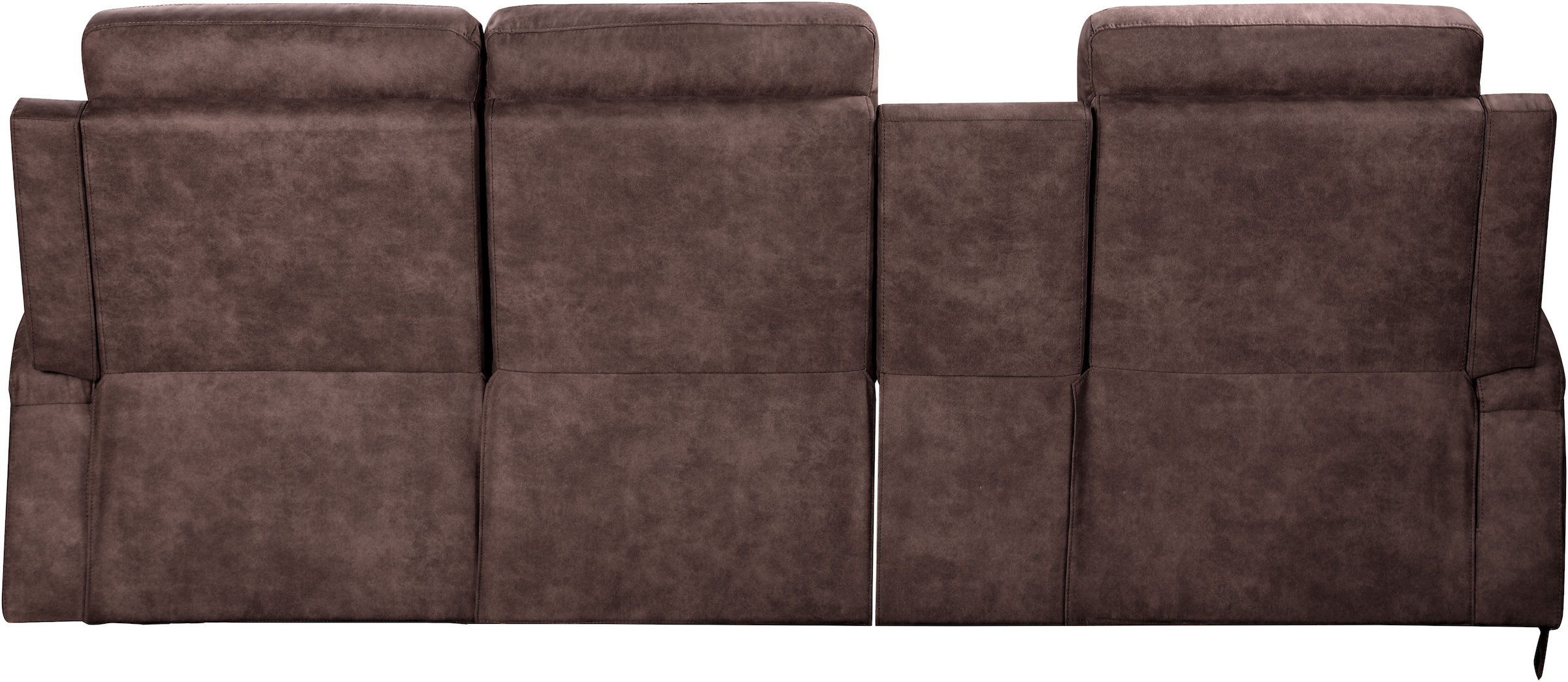 Home affaire Ecksofa »NAPORI Multimediasofa, 3er Kinosessel XXL, L-Form, 3 Bezugsstoffe«, Kinosofa mit Relaxfunktion, Getränkehalter, Staufach und Staukasten