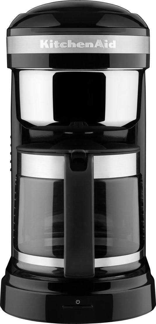 KitchenAid Filterkaffeemaschine »5KCM1209EOB ONYX BLACK«, 1,7 l Kaffeekanne, goldfarbener Permanentfilter, Drip-Kaffeemaschine mit spiralförmigem Wasserauslass