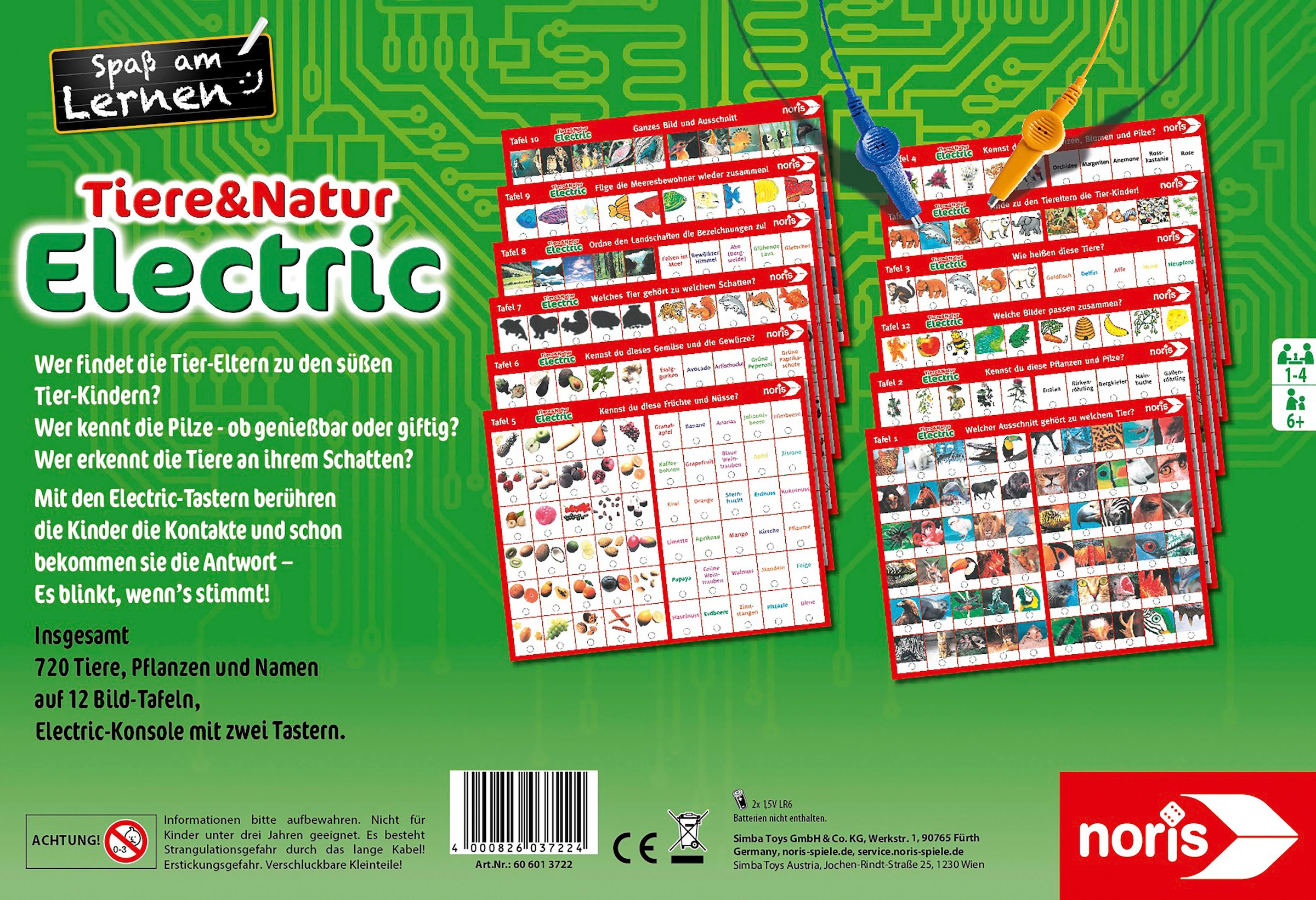 Noris Spiel »Tiere und Natur Electric«