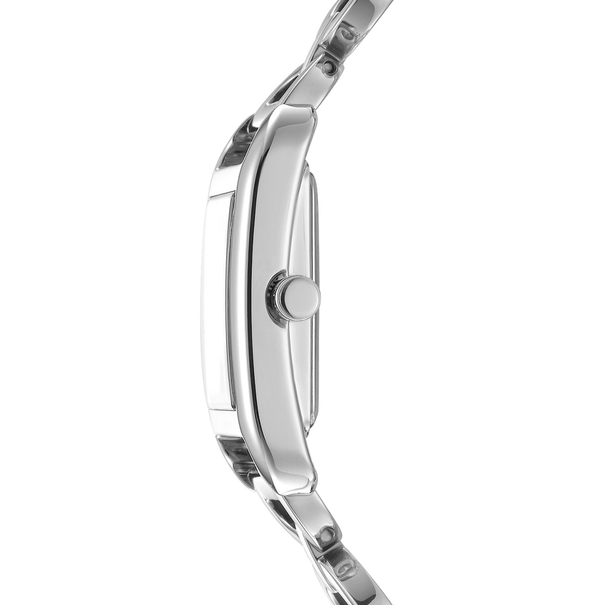 DKNY Quarzuhr »Open Link square Watch« Armbanduhr, Damenuhr, Edelstahlarmband, analog