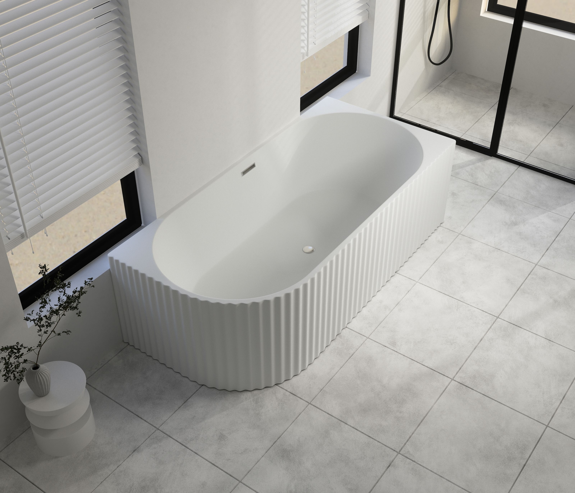 Sanotechnik Badewanne »BALI RECHTS« Höhe 56 cm Überlauf 170x80x56 cm, Acryl