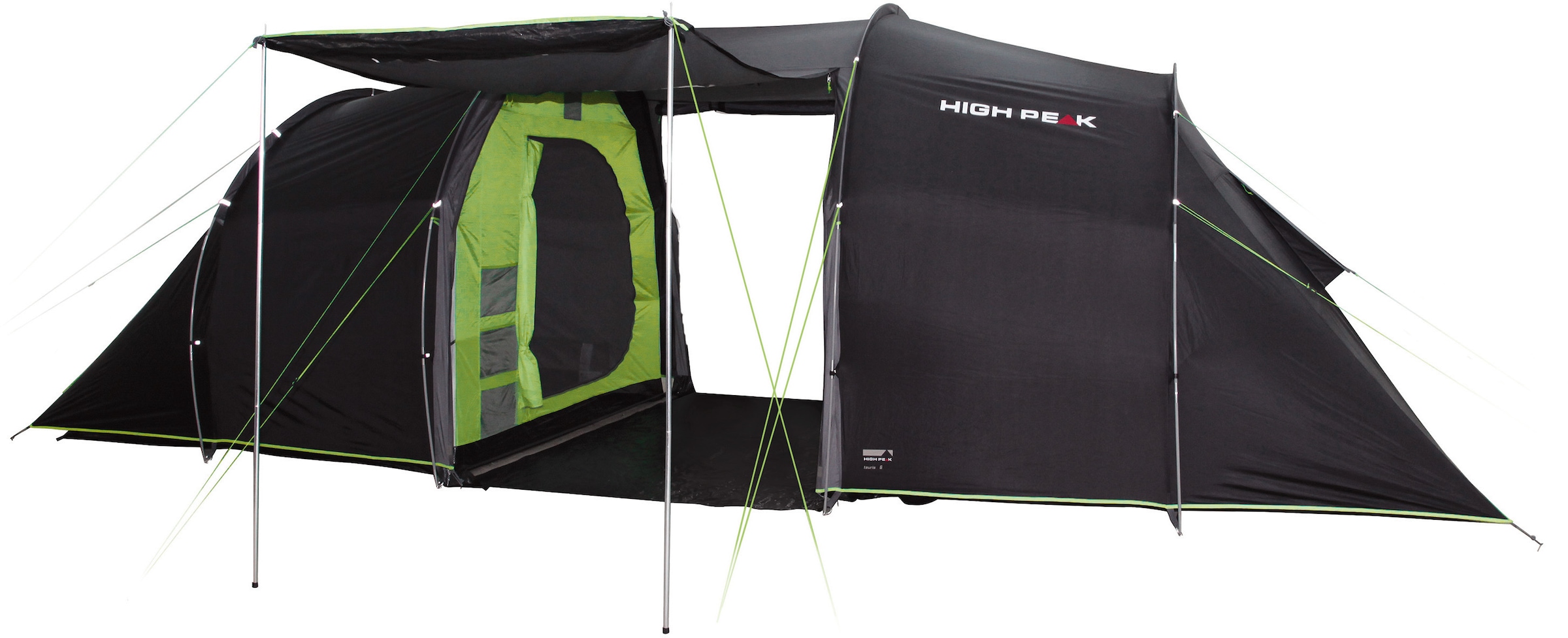 High Peak Tunnelzelt "Tauris 6" 6 Personen Set, mit Transporttasche