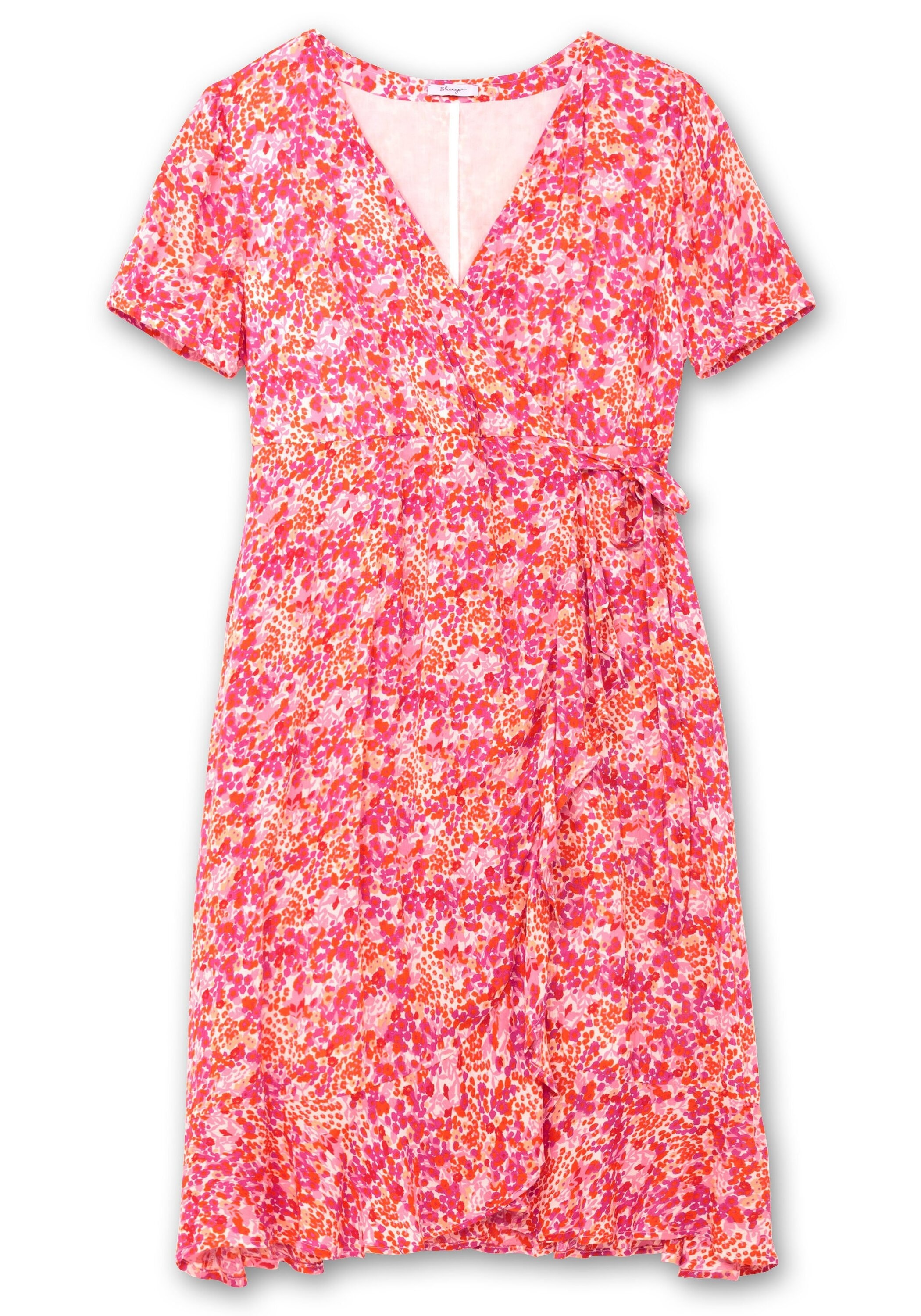 Sheego Sommerkleid »Midikleid in Wickeloptik, mit Blümchenprint«