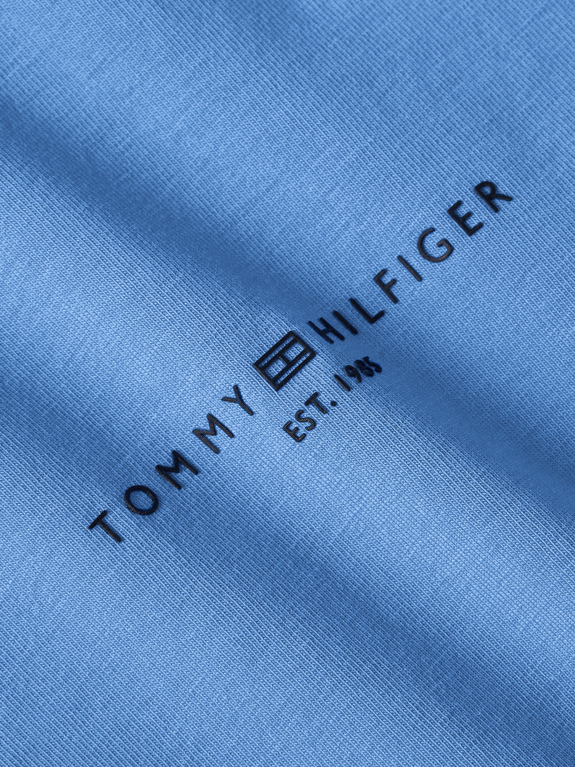 Tommy Hilfiger Langarmshirt »1985 REG MINI CORP LOGO C-NK LS«, mit  Logo-Schriftzug auf der Brust bei ♕ | Poloshirts