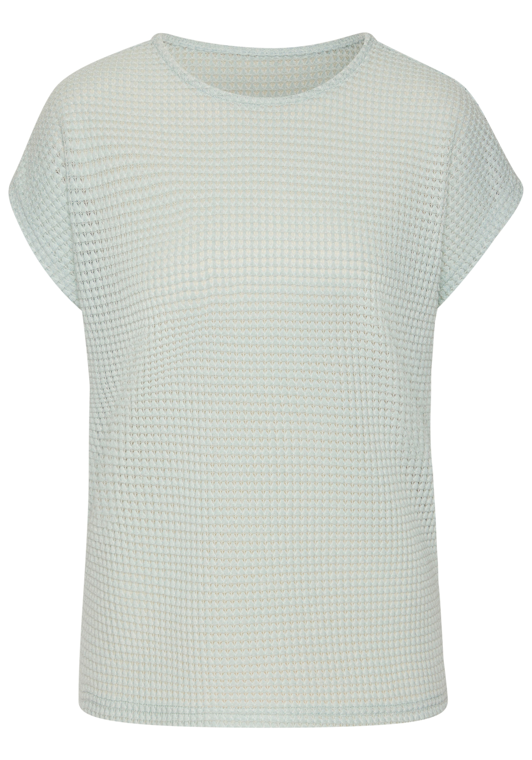 Vivance Kurzarmshirt »aus bügelfreiem Waffelstrick«