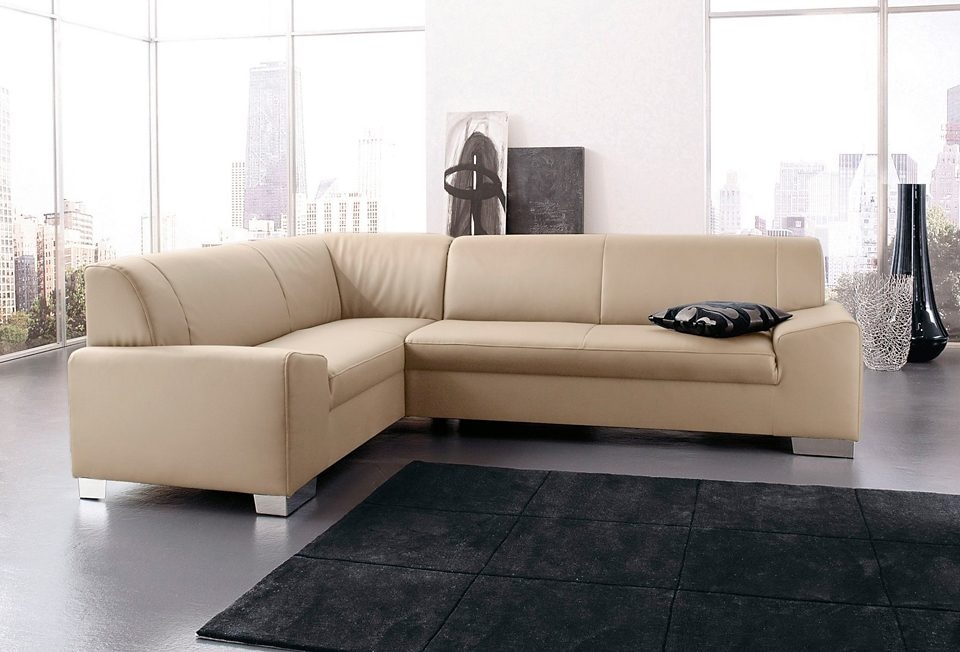 DOMO collection Ecksofa »Alisson L-Form«, wahlweise mit Bettfunktion