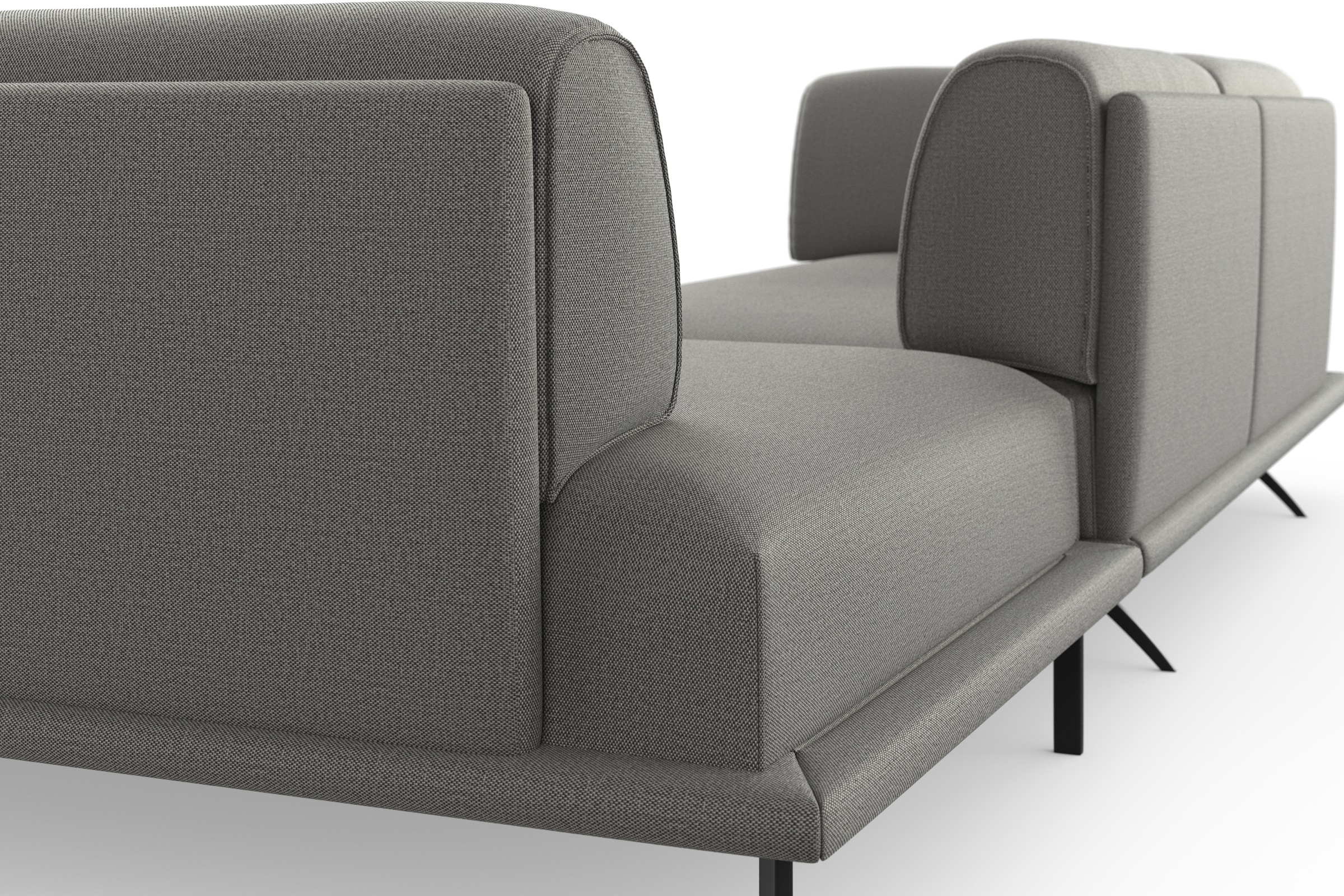 machalke® Ecksofa »benito, L-Form«, mit bezogenem Sockel