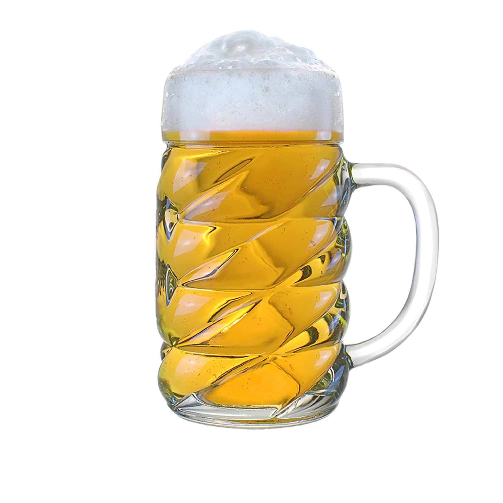 Stölzle Bierkrug »Maßkrüge Diamond 1000 ml 6er Set transparent«