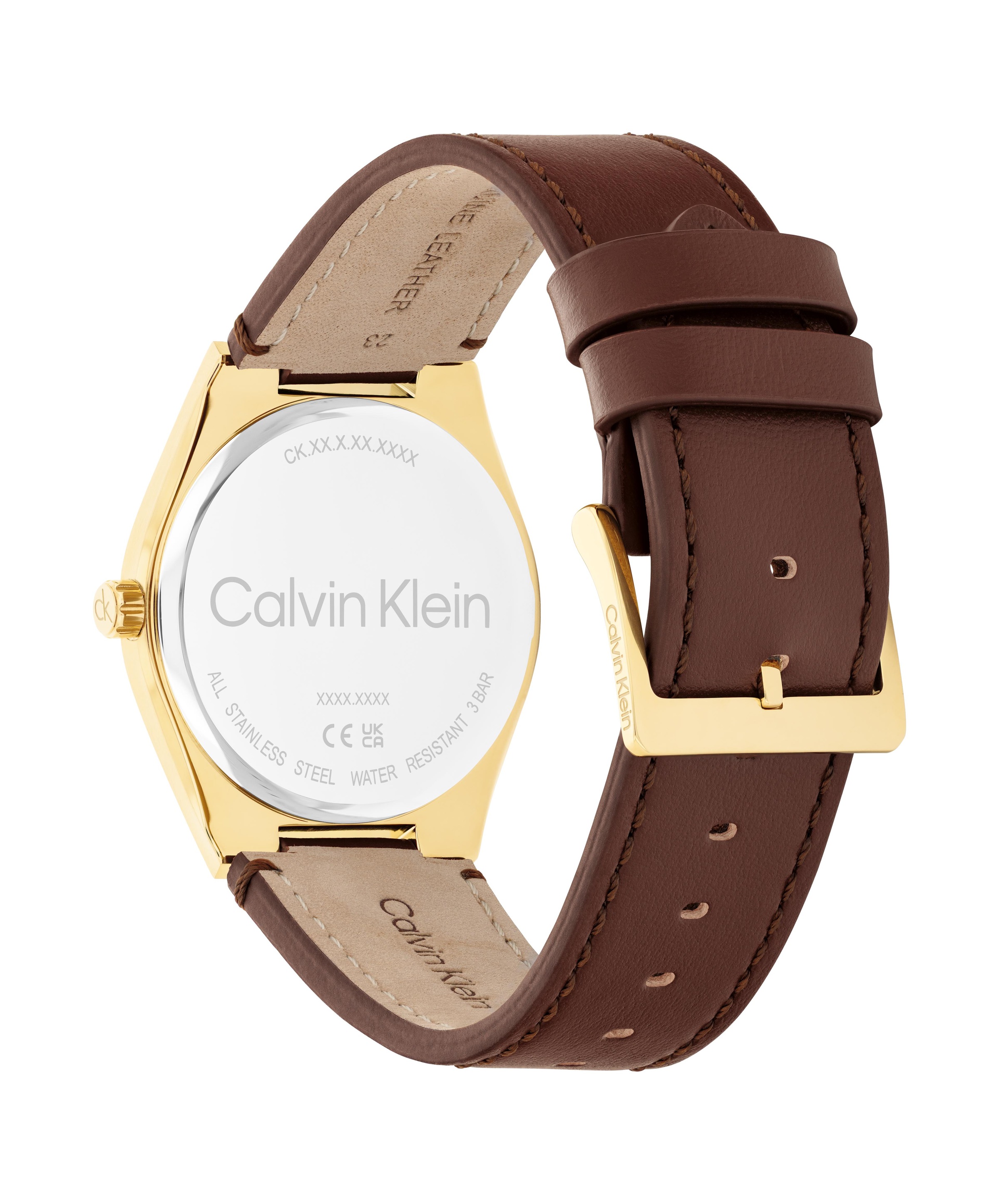 Calvin Klein Multifunktionsuhr »CK MOTION« Quarzuhr, Armbanduhr, Damenuhr, Herrenuhr, Lederarmband, analog