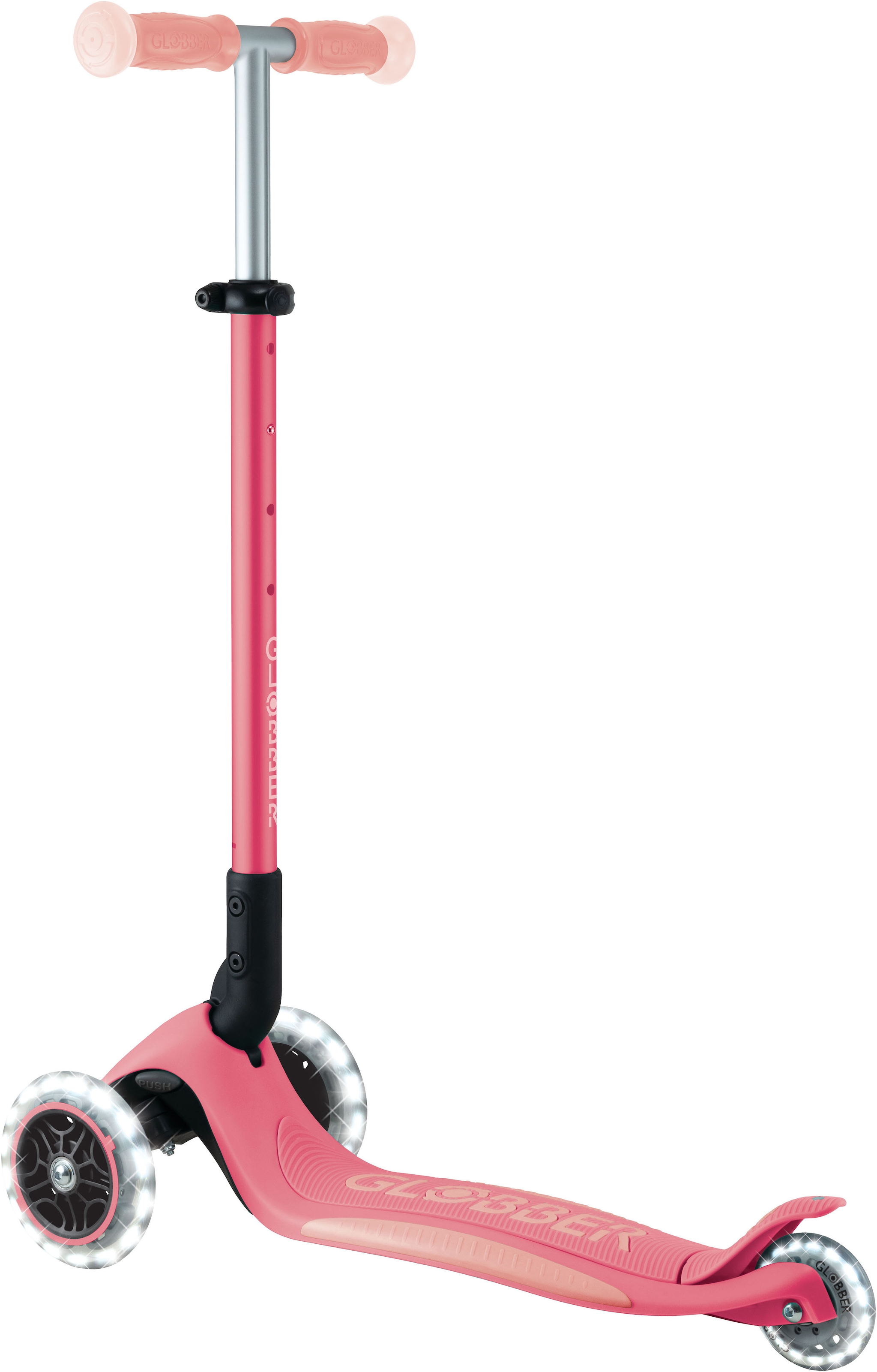 Globber Tretroller »ELITE GLOW LIGHTS, mit Leuchtrollen und Glow-Effekt«