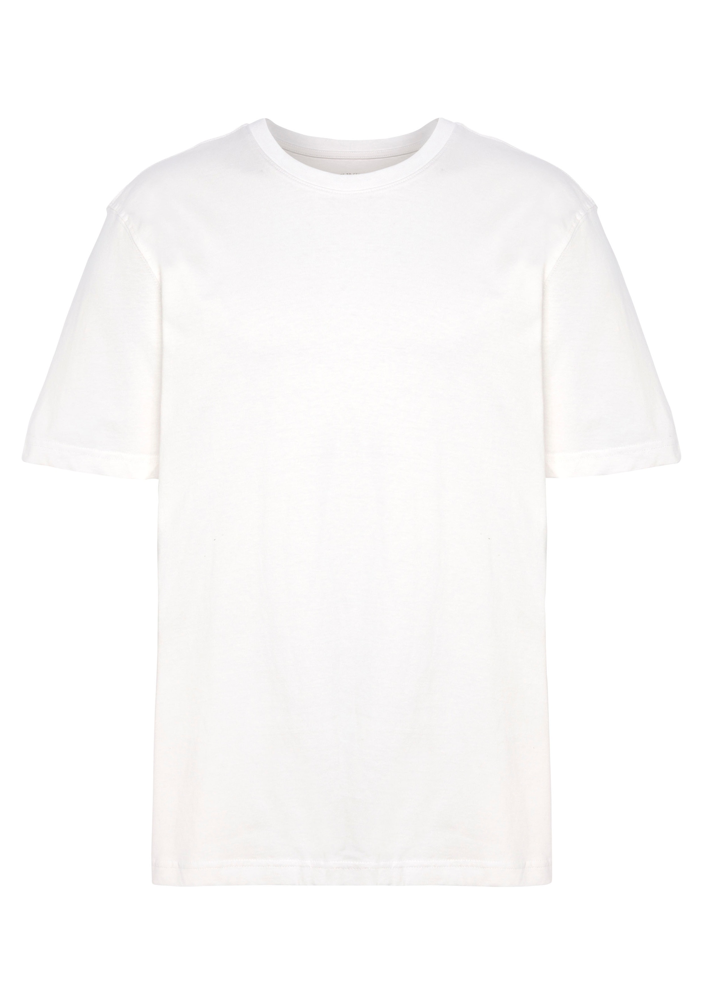 Man's World T-Shirt »neue Farben!«, (3er-Pack), Kurzarm, unifarben, Rundhals, aus Baumwolle