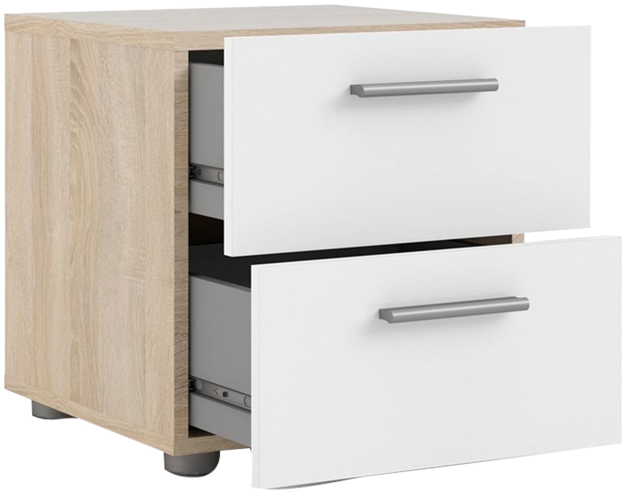 INOSIGN Nachtkommode »Pepe, Nachttisch, Nachtschrank, Beistelltisch,« mit 2 Schubläden, Breite 40, Höhe 42 cm