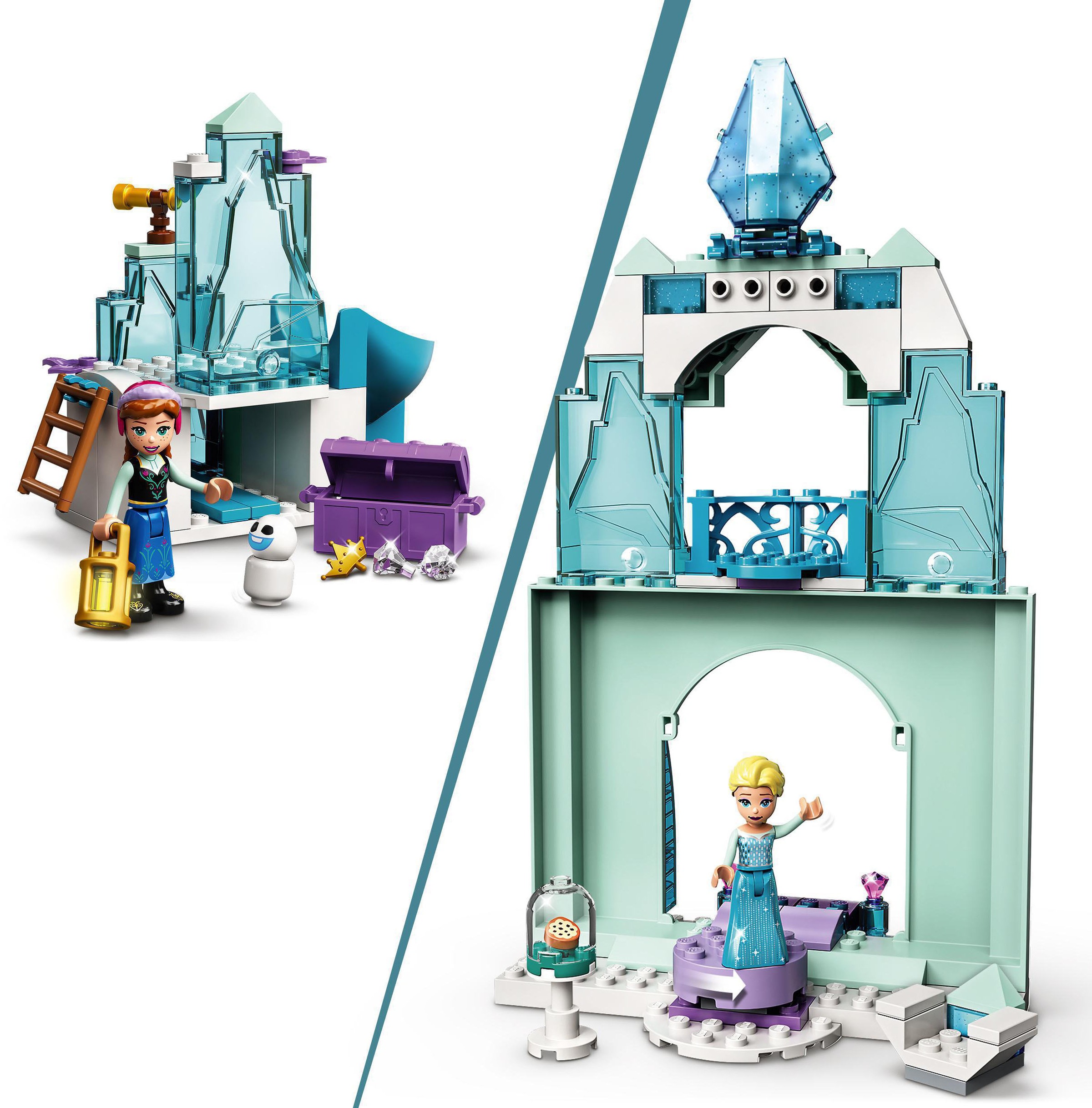 Konstruktionsspielsteine Europe LEGO® (154 St.), Disney (43194), Elsas LEGO® Wintermärchen Made in Frozen«, »Annas bei und