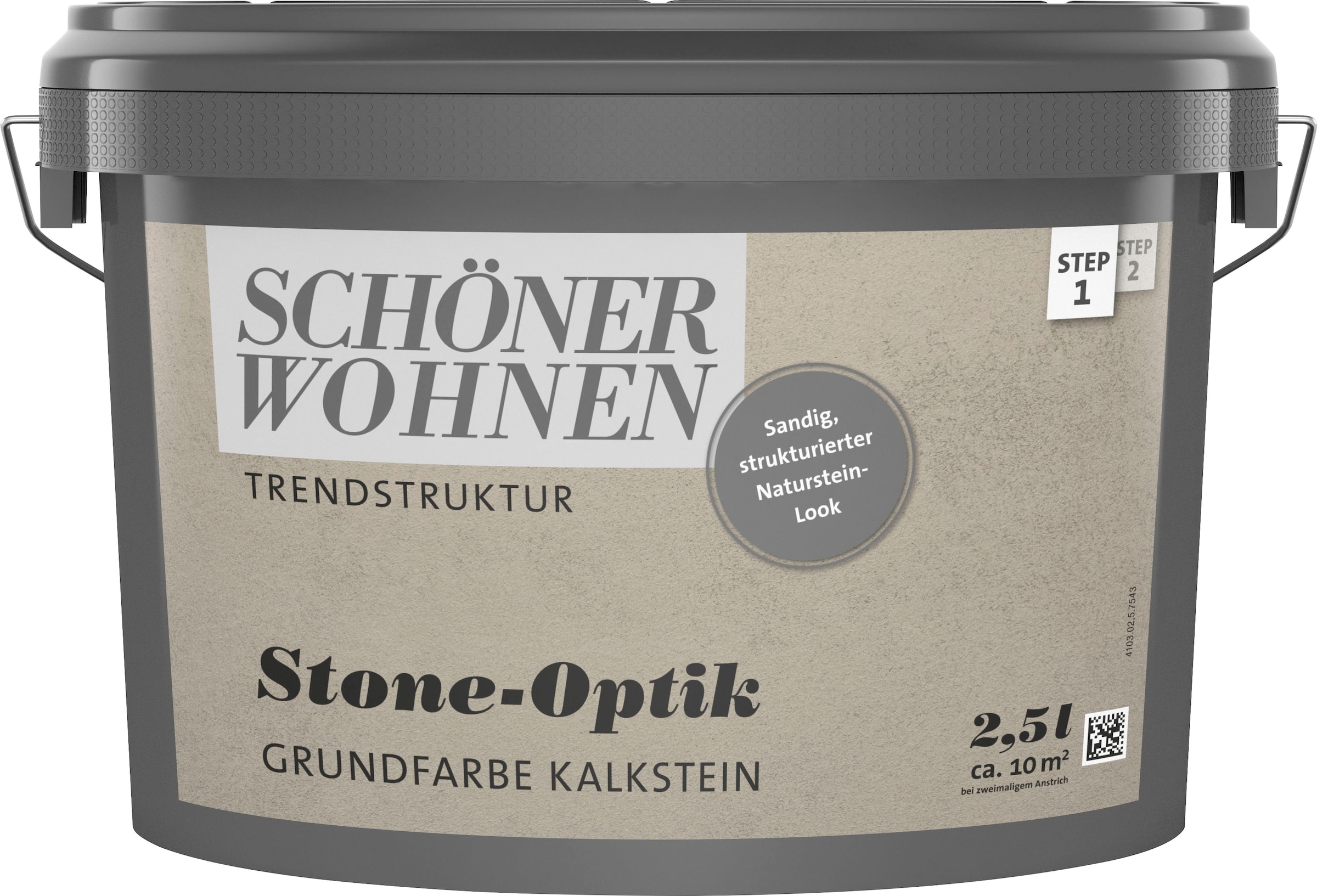 SCHÖNER WOHNEN FARBE Wand- und Deckenfarbe »TRENDSTRUKTUR Stone-Optik Grundfarbe«,...