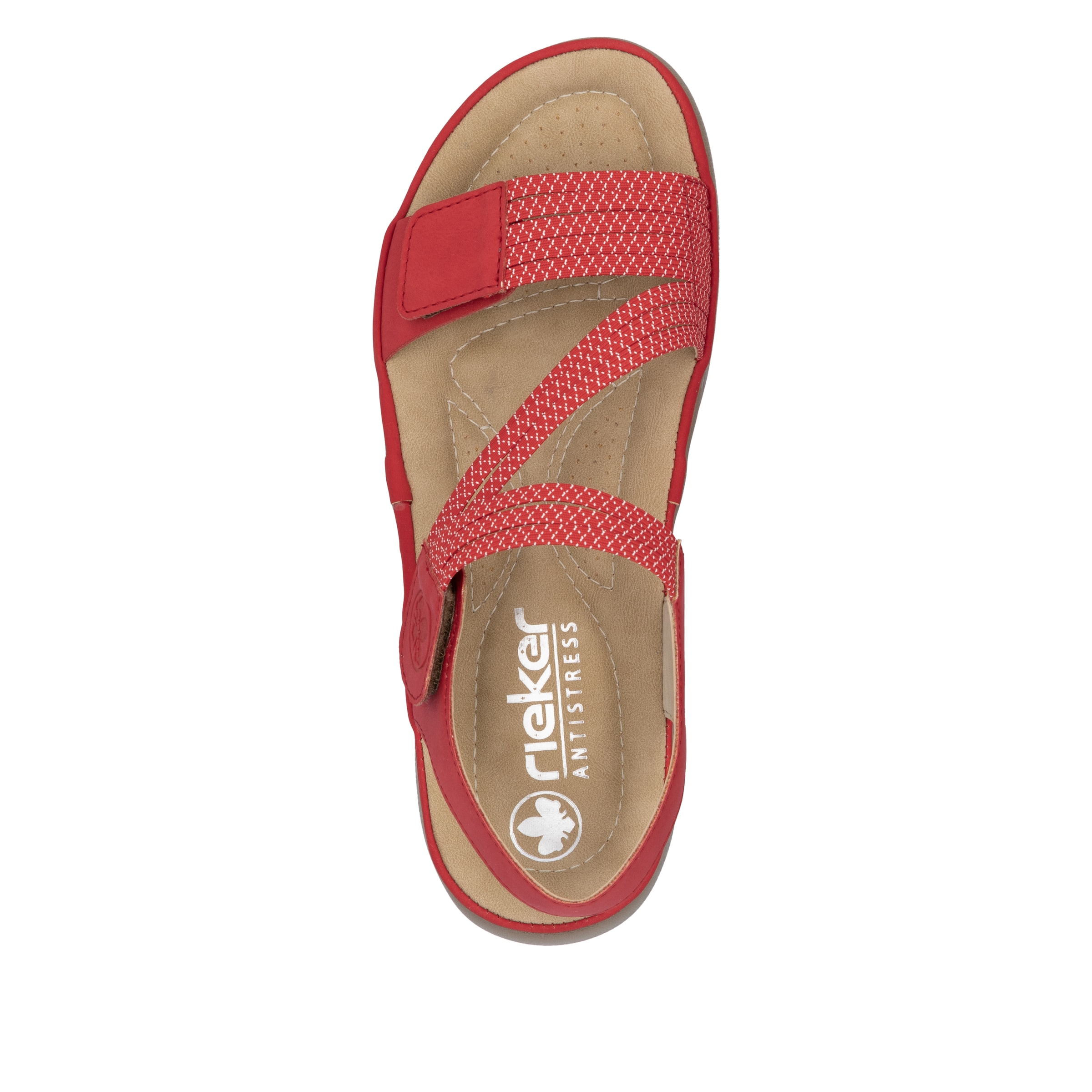 Rieker Riemchensandale  Sommerschuh, Sandalette, Keilabsatz, mit Gummizügen