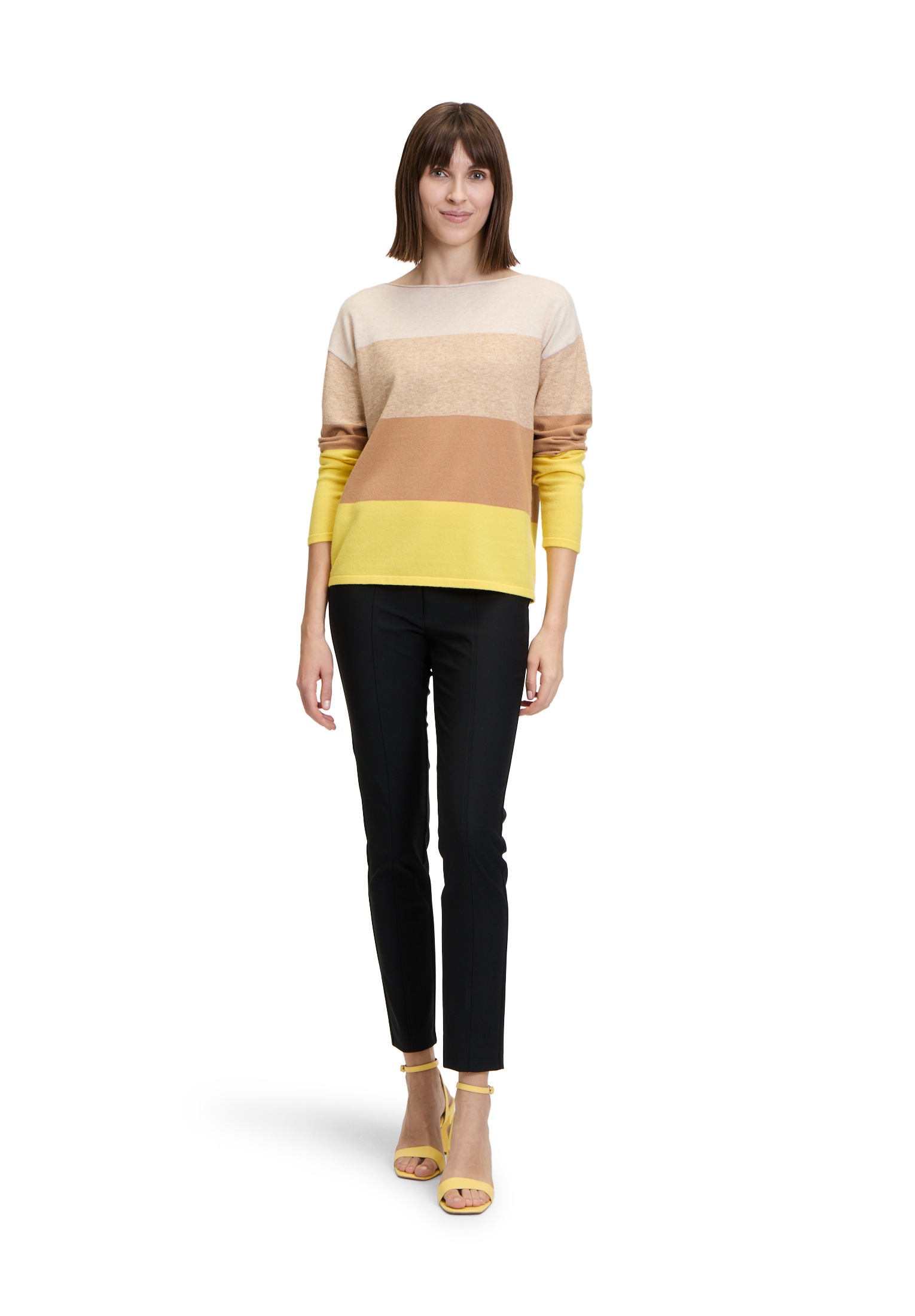 Betty Barclay Rundhalspullover »Feinstrickpullover mit Color Blocking«