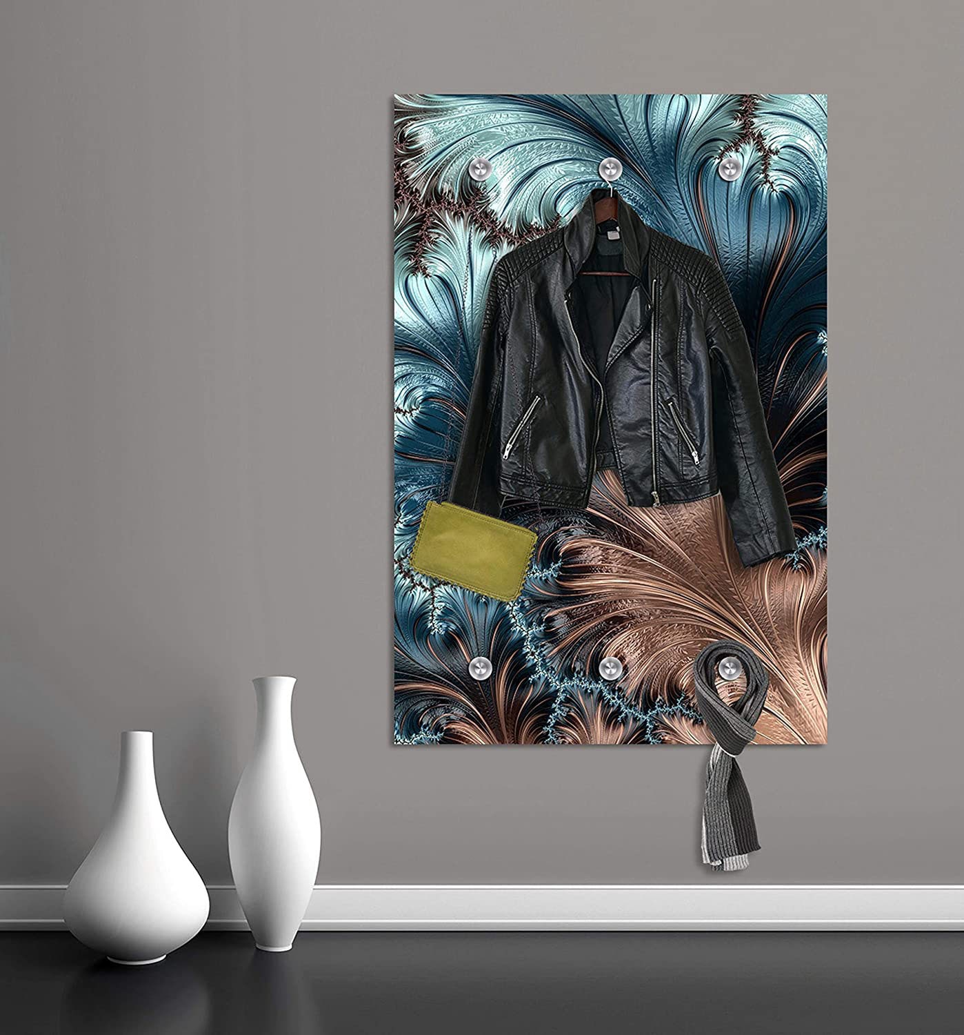 queence Garderobenleiste »Azalea«, Federn, Garderobe, Wandgarderobe, deko