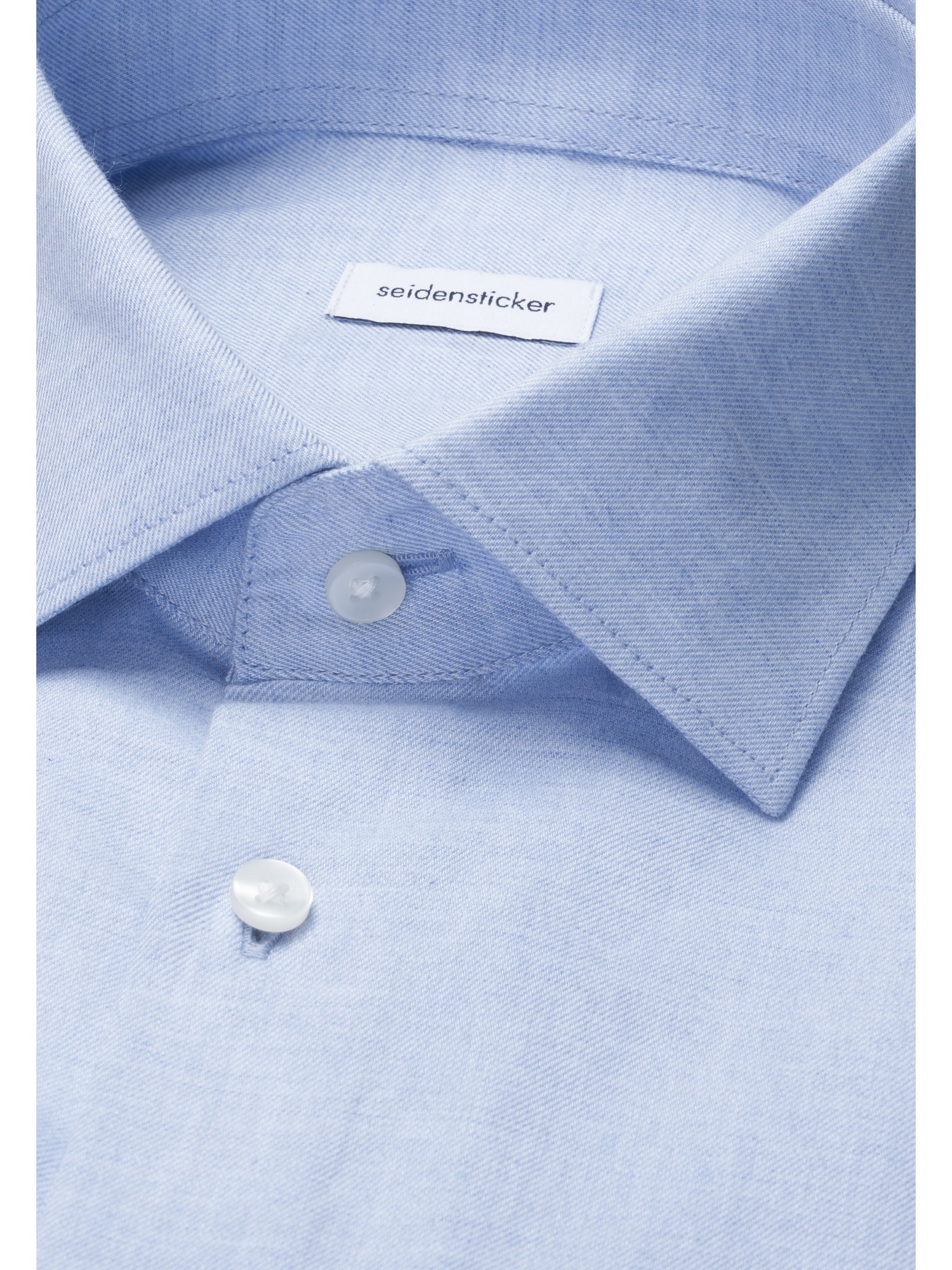 seidensticker Flanellhemd »Schwarze Rose« Slim 1/1 Extra lang Kentkragen Uni