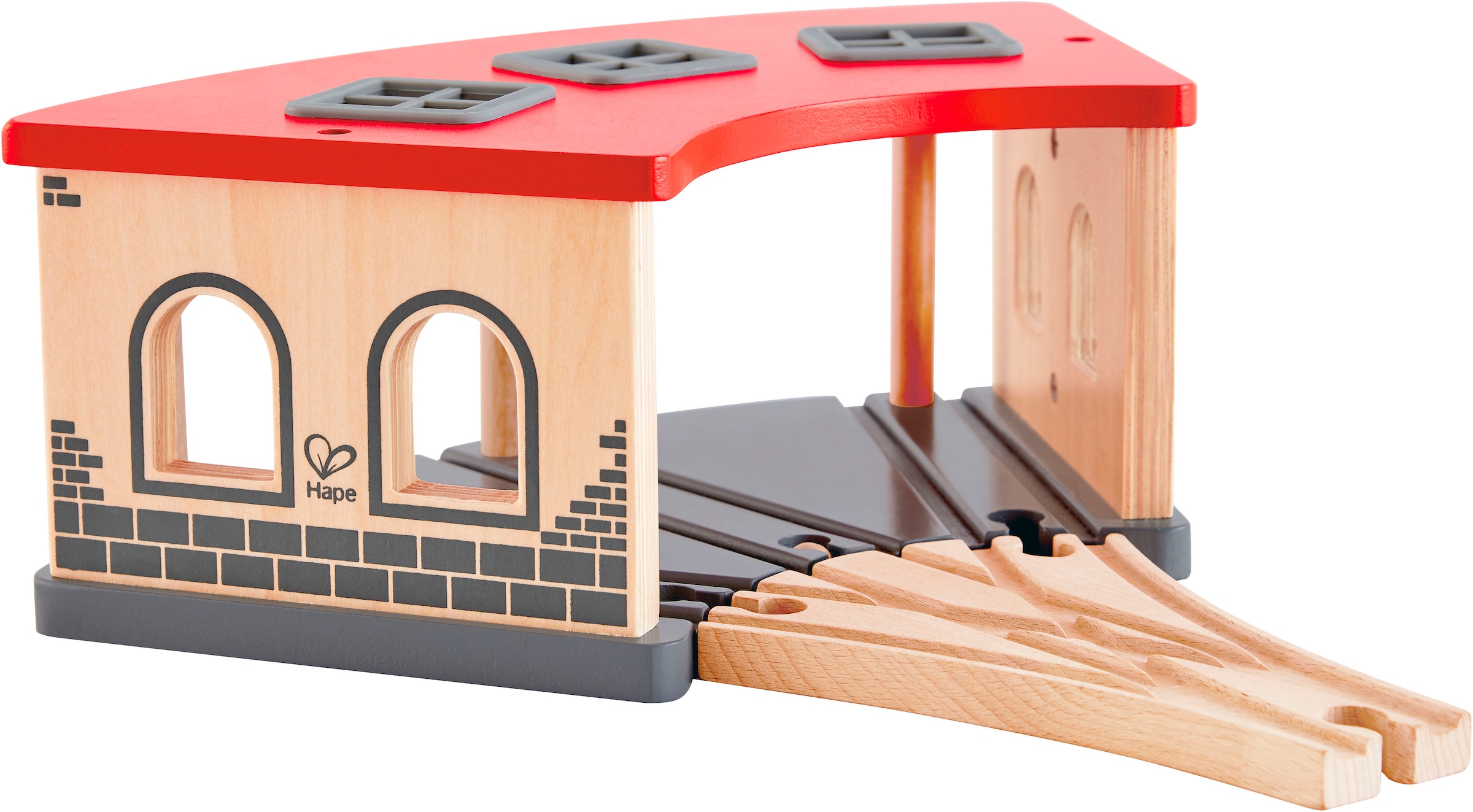 Hape Spielzeugeisenbahn-Gebäude »Großer Lokschuppen«