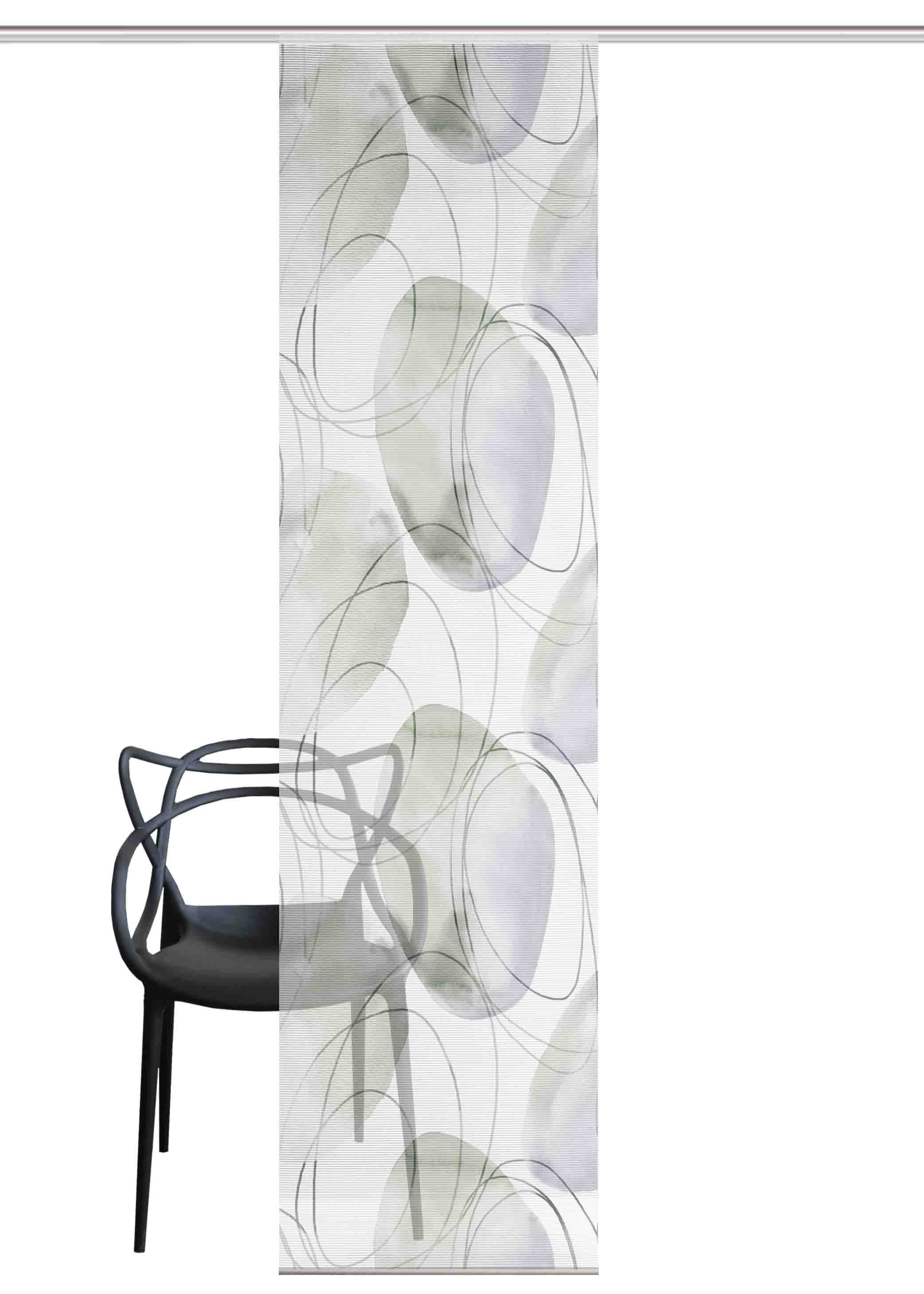 HOME in green Schiebegardine »ELLRIK« Paneelwagen 1 Stk. tlg. Bambusoptik, recycelt, Digitaldruck