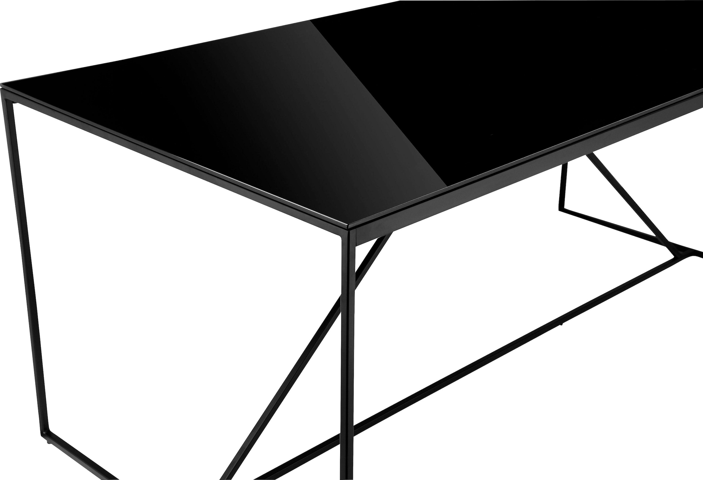 INOSIGN Esstisch »Esra, TOPSELLER!, OTTOs Choice«, Gestell aus Metall, Tischplatte aus Glas