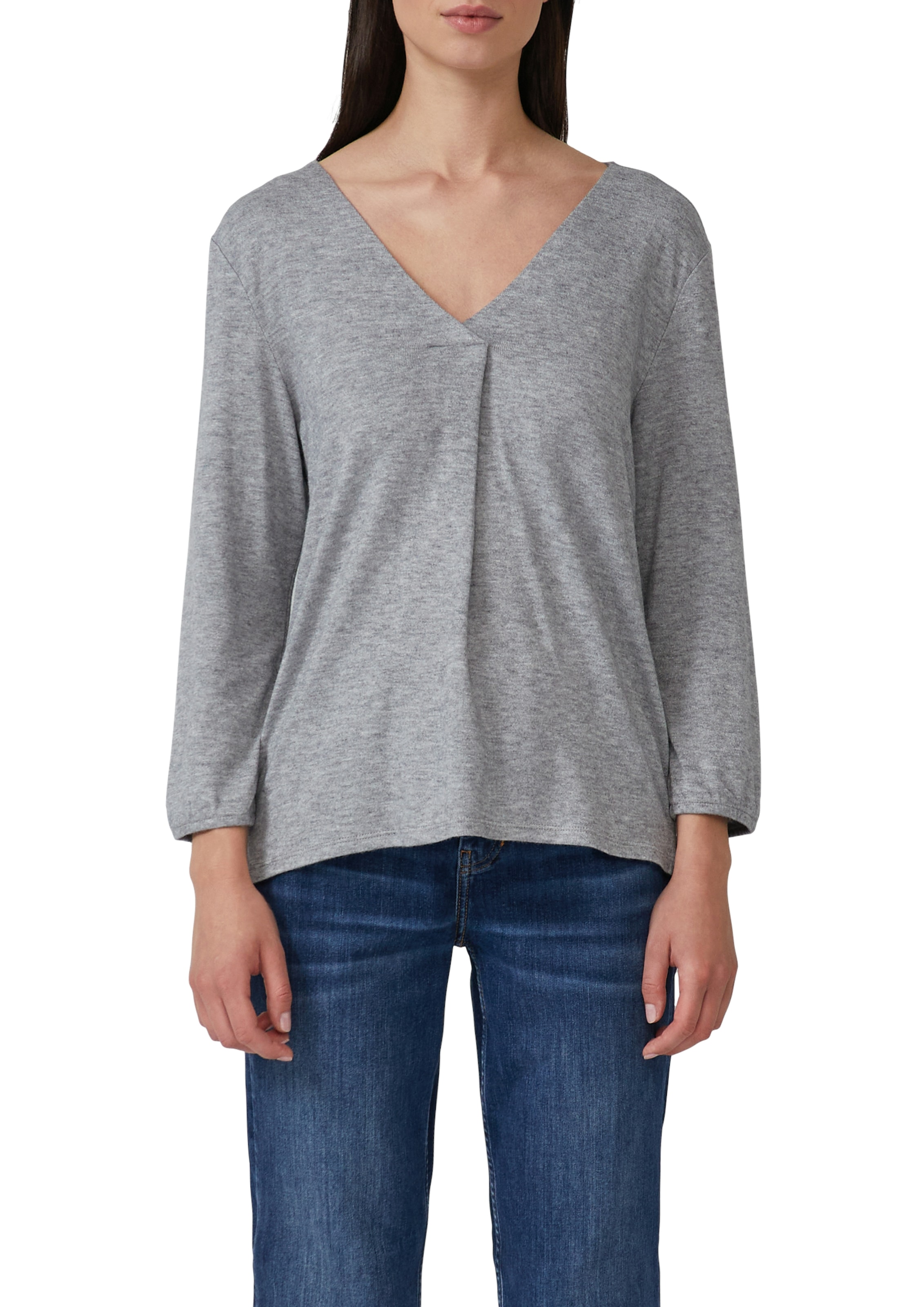 s.Oliver 3/4-Arm-Shirt mit V-Ausschnitt