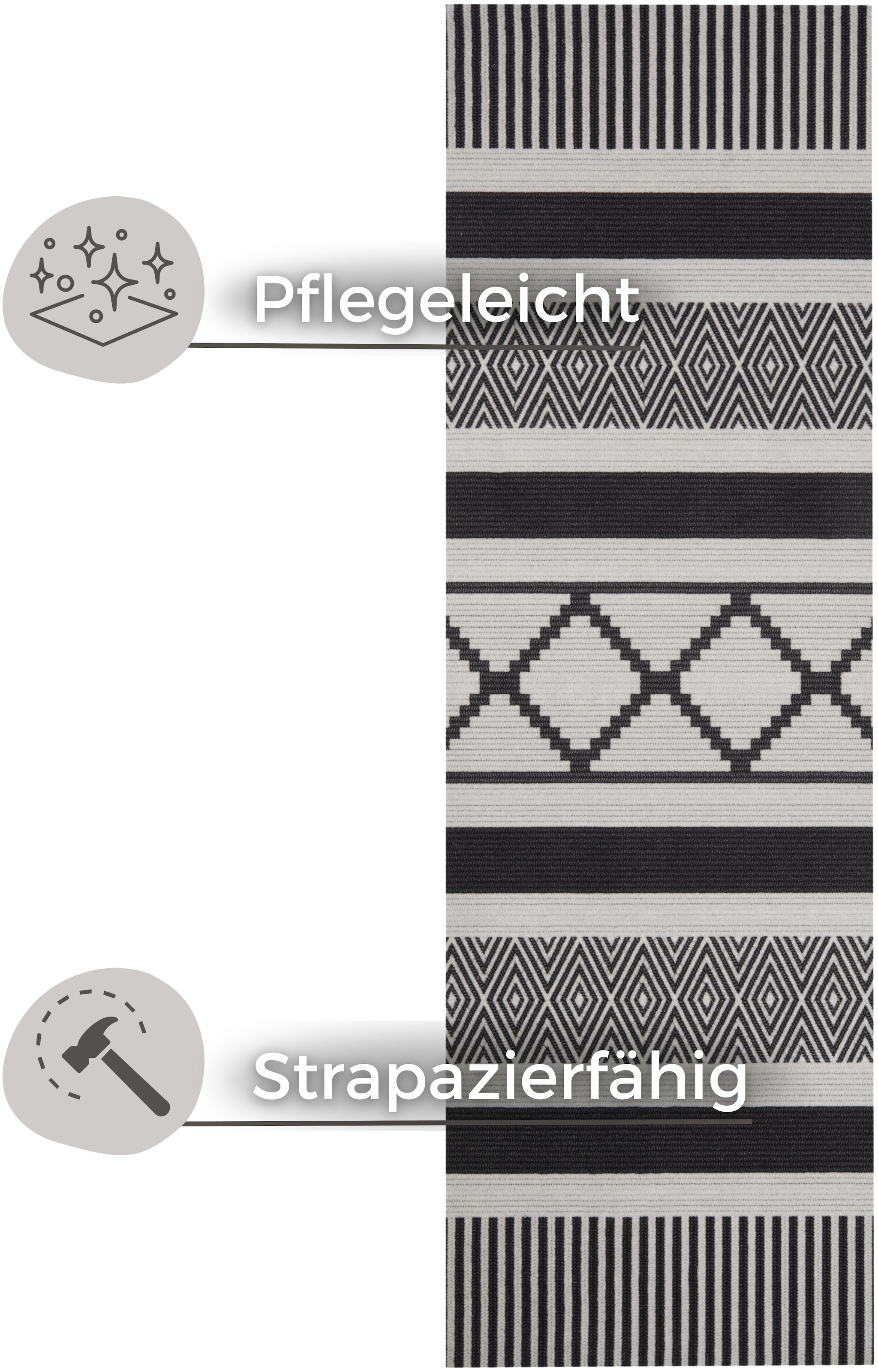 HANSE Home Läufer »Urban« rechteckig 5 mm Höhe Läufer, Rutschfest, Küchenteppich, Küche, Teppich, Pflegeleicht, Flur