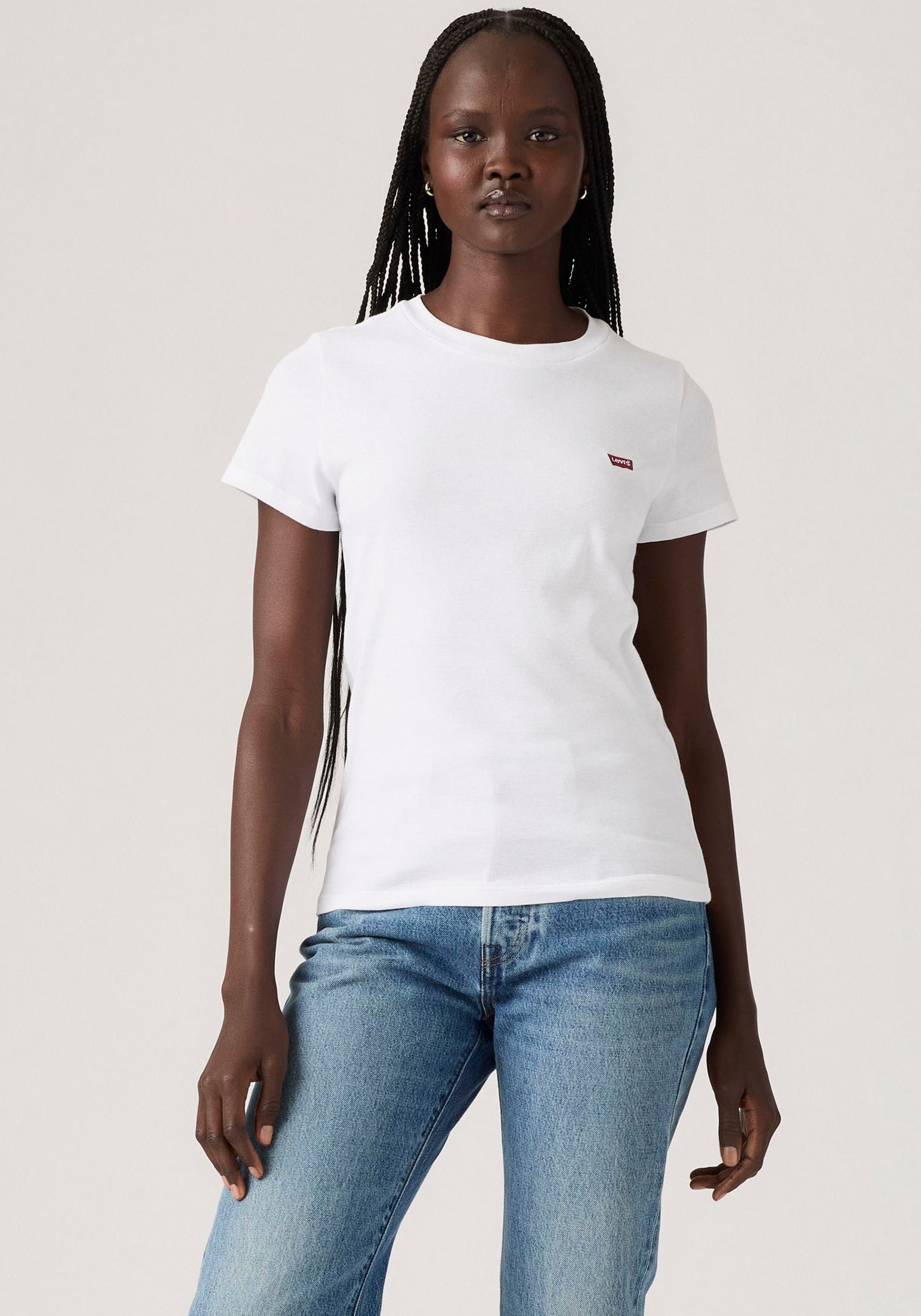 Levi's® T-Shirt »Mini-Logo«, (Packung, 2 tlg.), mit kleiner Markenlogo-Stickerei auf der Brust