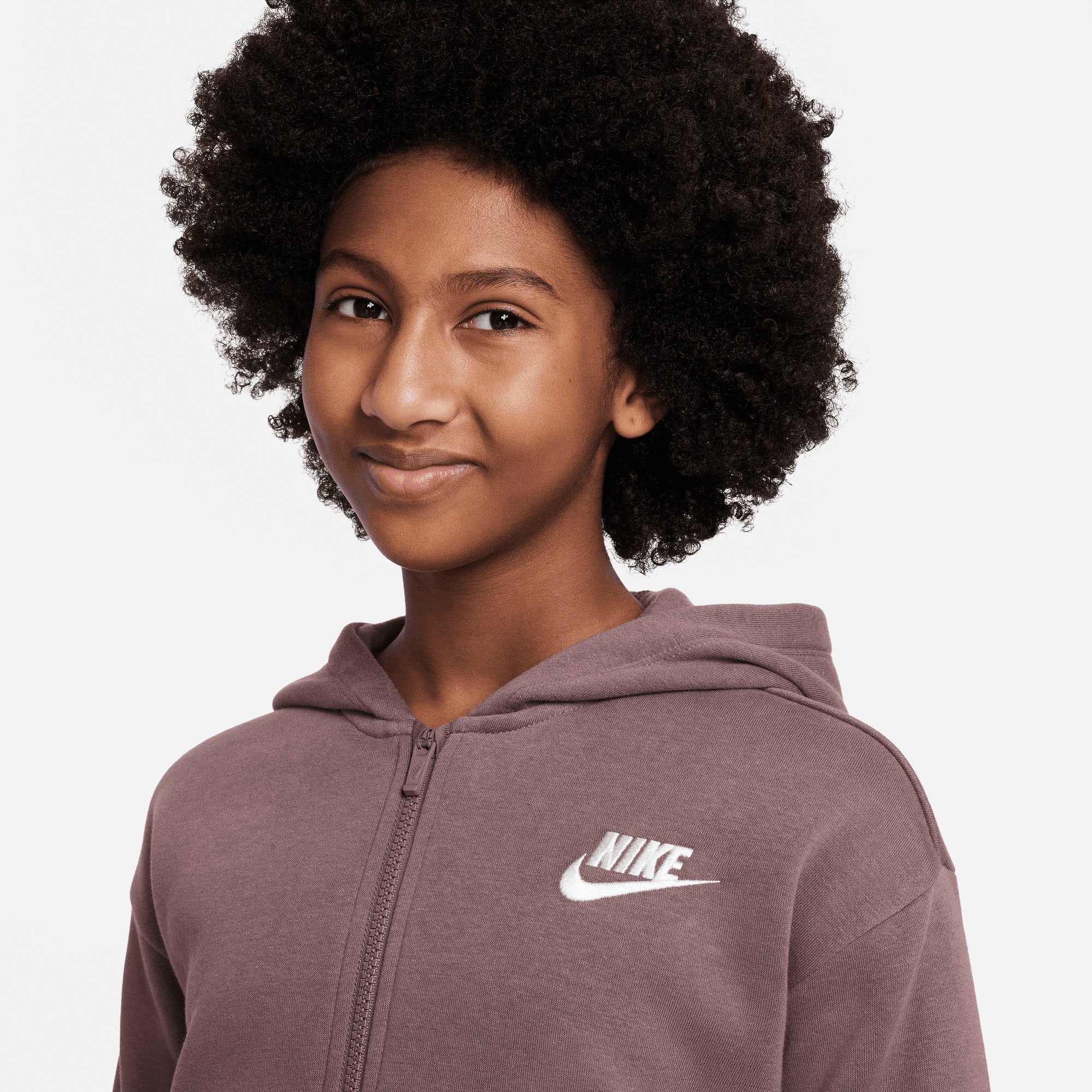 Nike Full-Zip Sportswear Hoodie« Fleece bei »Club ♕ (Girls\') Big Kids\' Kapuzensweatjacke