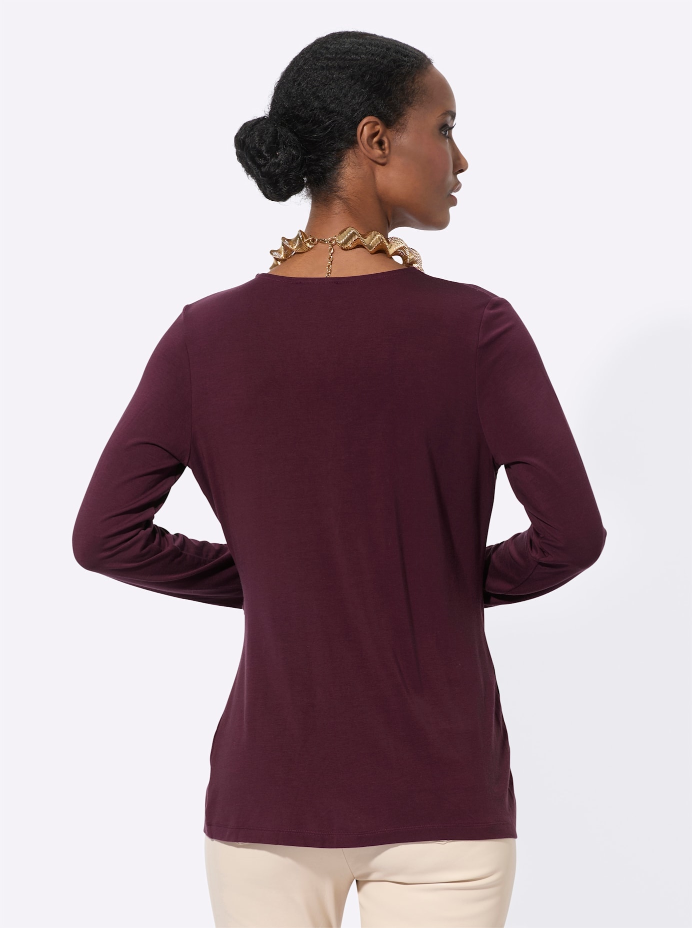 creation L Wickelshirt »Lyocell-Shirt«, (1 tlg.)