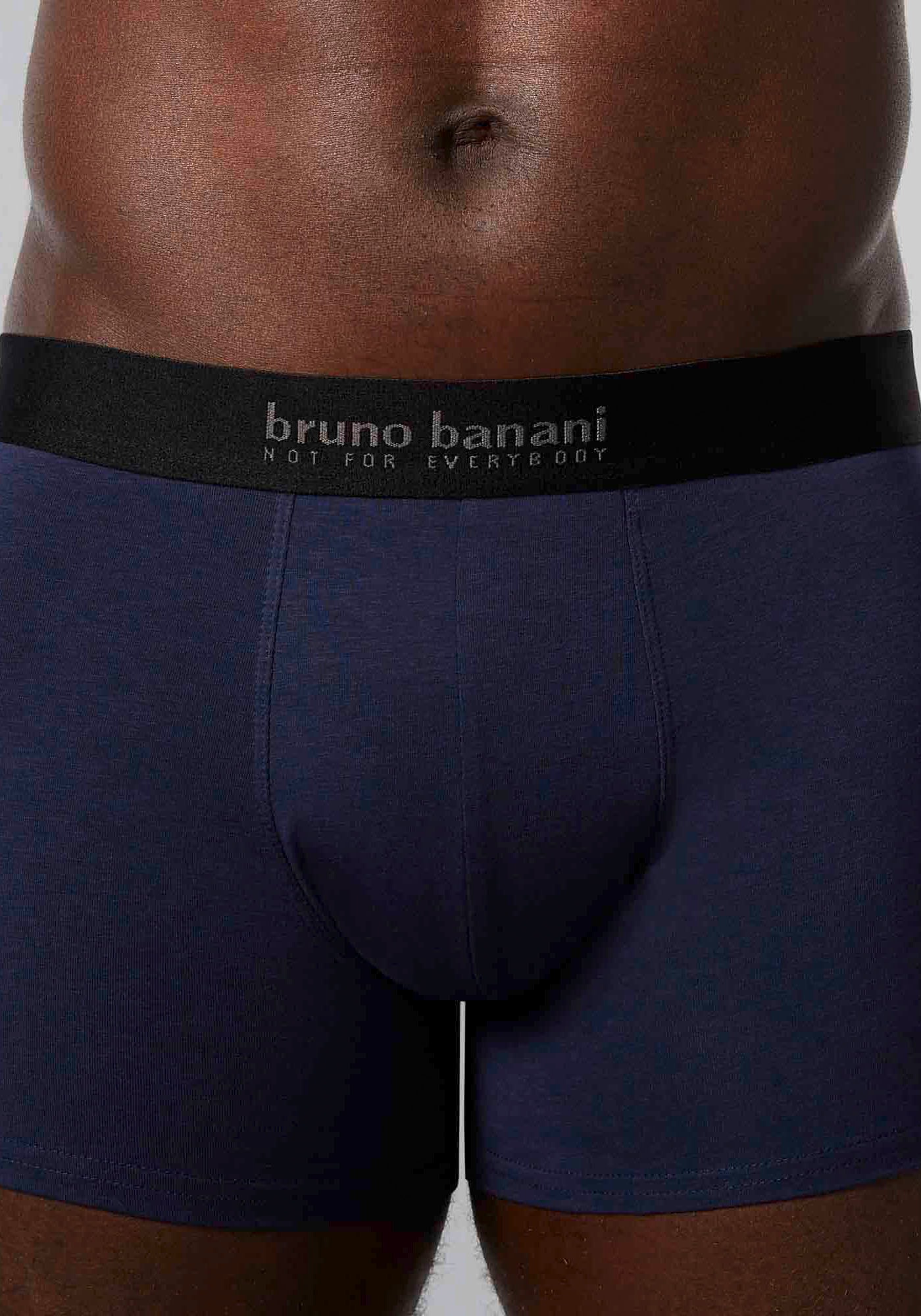 Bruno Banani Boxershorts »Short 3Pack Energy Cotton«, (3er Pack), mit Schriftzug am Bund