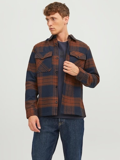 Karohemd »JPRROY CHECK OVERSHIRT L/S SN«