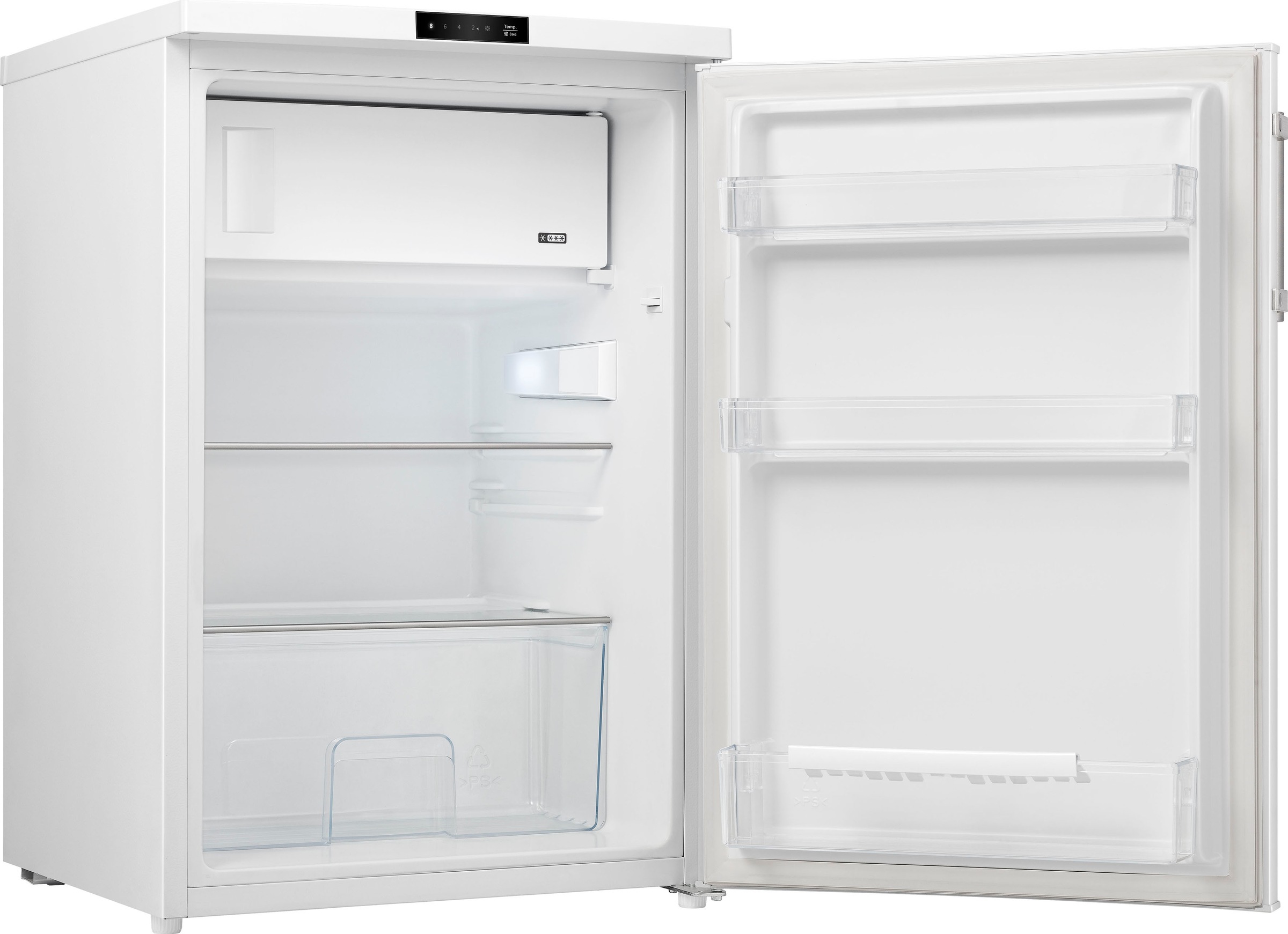 Hanseatic Kühlschrank »HKS8555GD«, HKS8555GDW, 85 cm hoch, 55 cm breit,  Supergefrierfunktion mit 3 Jahren XXL Garantie