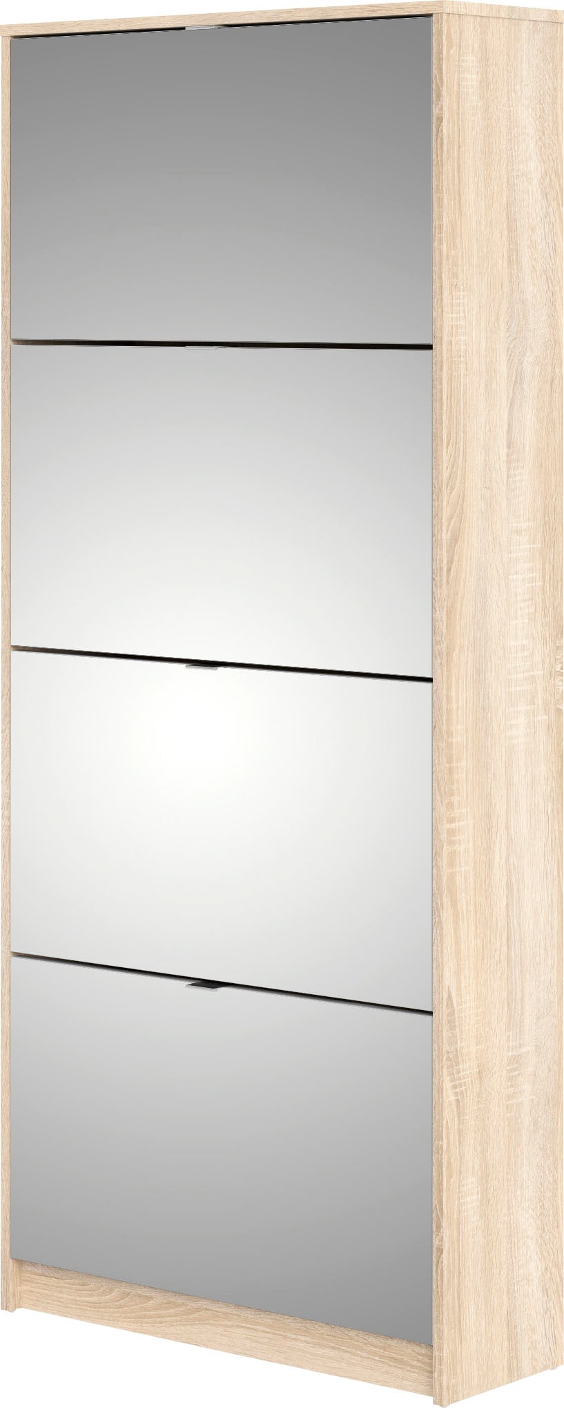 INOSIGN Schuhschrank »Shoes«, verspiegelte Klappenfronten, 2 Fächer, Folienbeschichtet, Höhe 162 cm