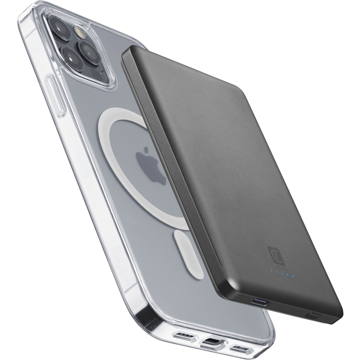 Cellularline Powerbank »MagSafe Wireless Power Bank MAG LITE 5000«, Cellularline MagSafe Wireless Power Bank MAG LITE 5000 White
