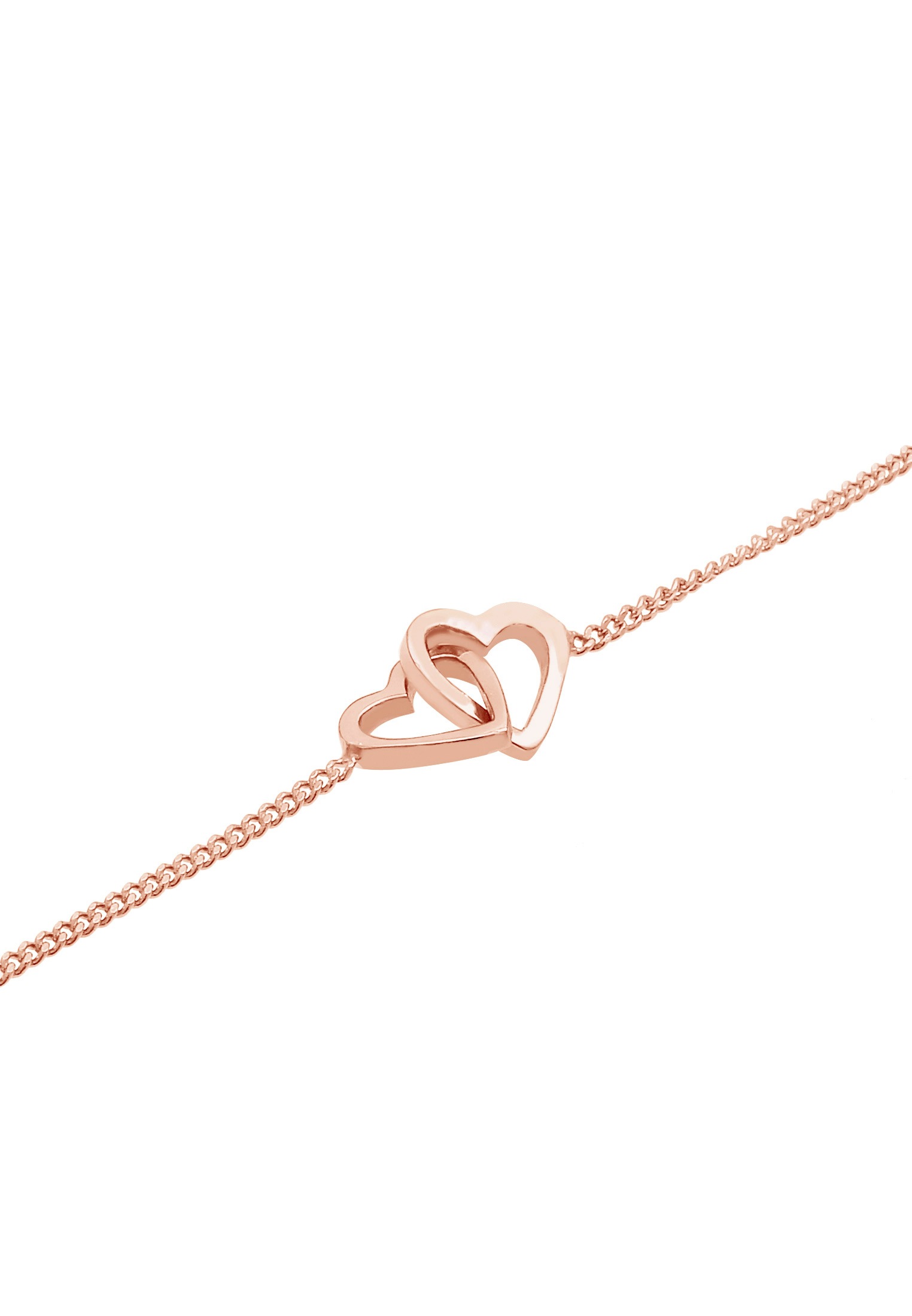 Elli Armkette »Armband Herz Love Verschlungen 925 Silber«