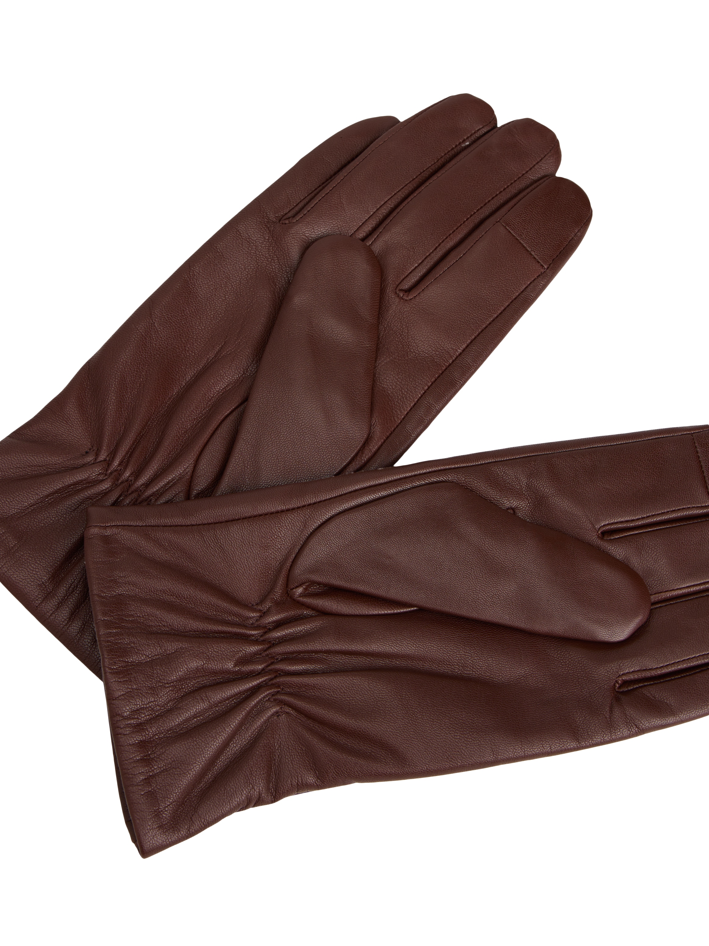 Tommy Hilfiger Lederhandschuhe »ESSENTIAL FLAG LEATHER GLOVES« mit Tommy Hilfiger Flagge